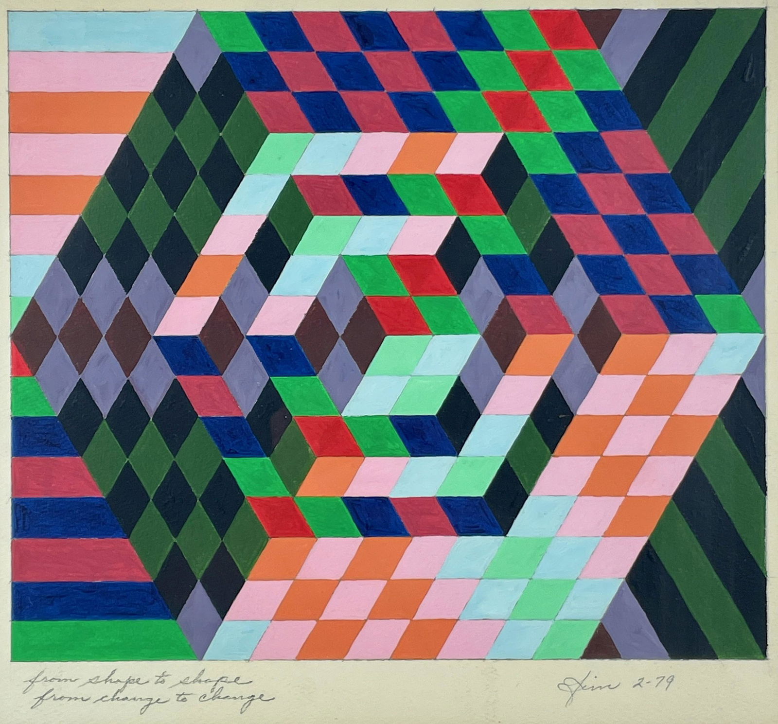 Op Art Study "From Shape......From Change" (1 of 3)