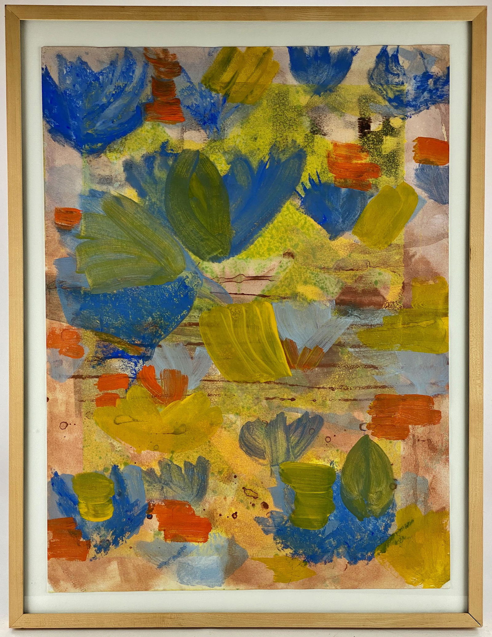 Attributed Sally Bowring Abstract Watercolor and (1 of 6)