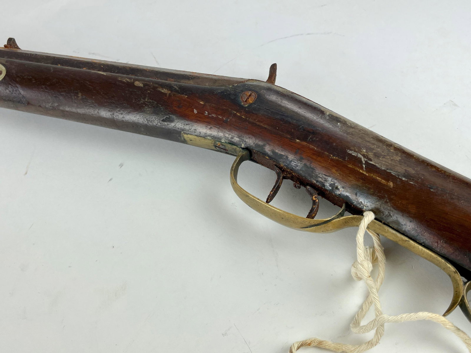 A Pair of Antique Percussion Rifles: One J.W. Oliver rifle. Longest 48" lg.