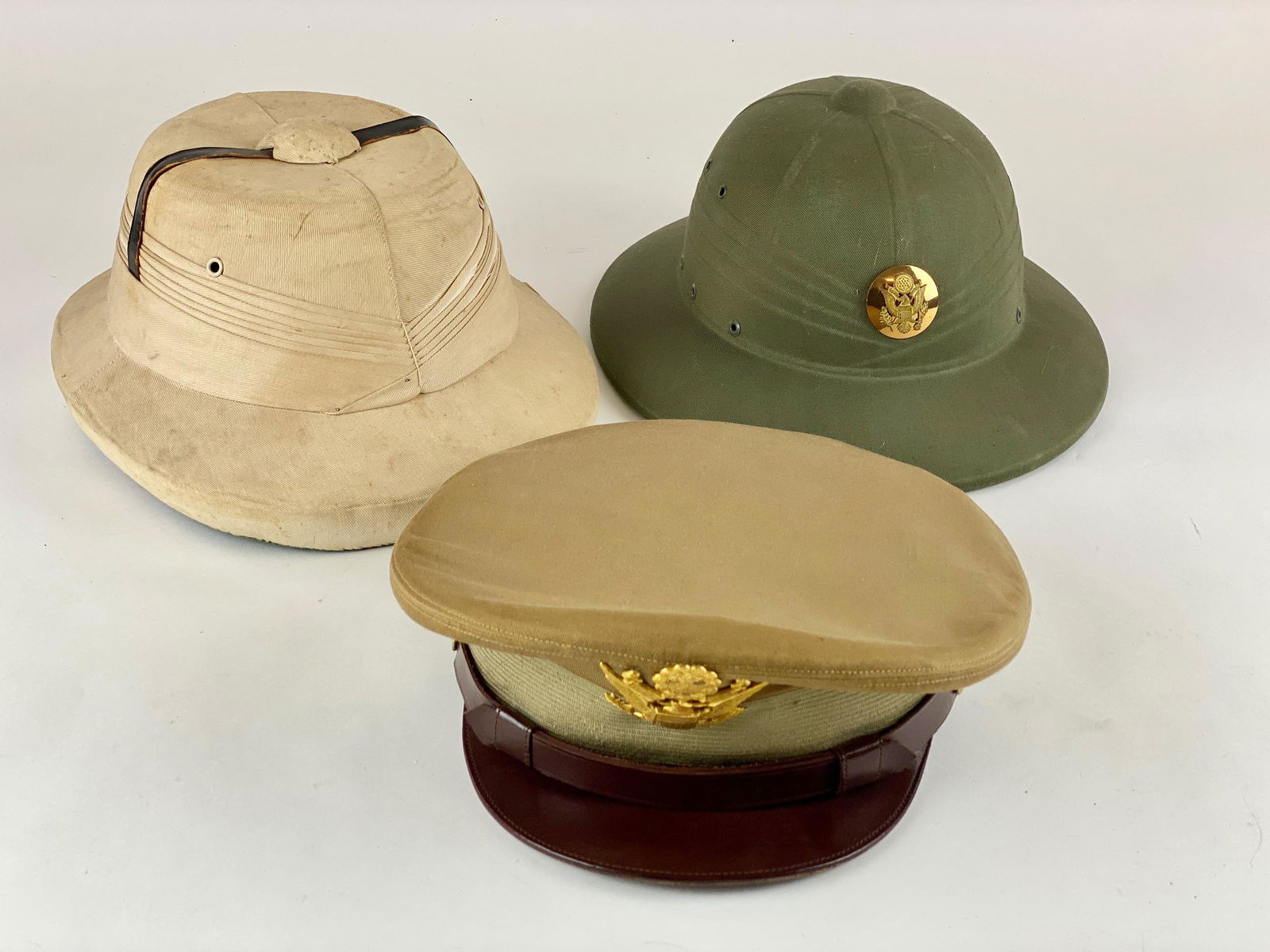 Three U.S. Military Personnel Hats (1 of 9)