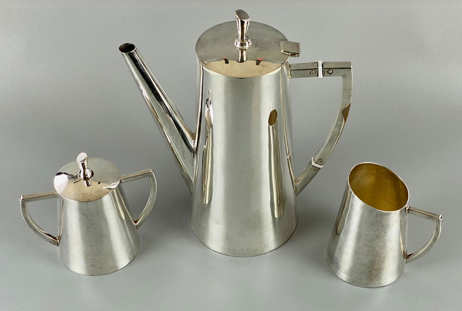 Danish Pewter Tea Set (1 of 7)