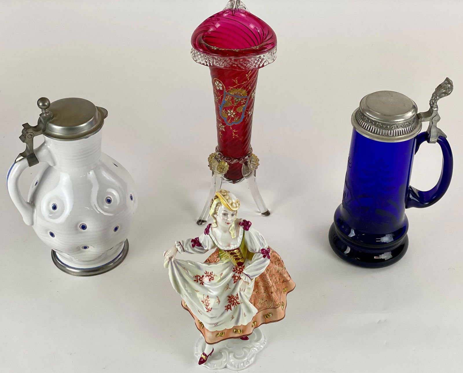 German Glassware, Steins and Figure (1 of 11)