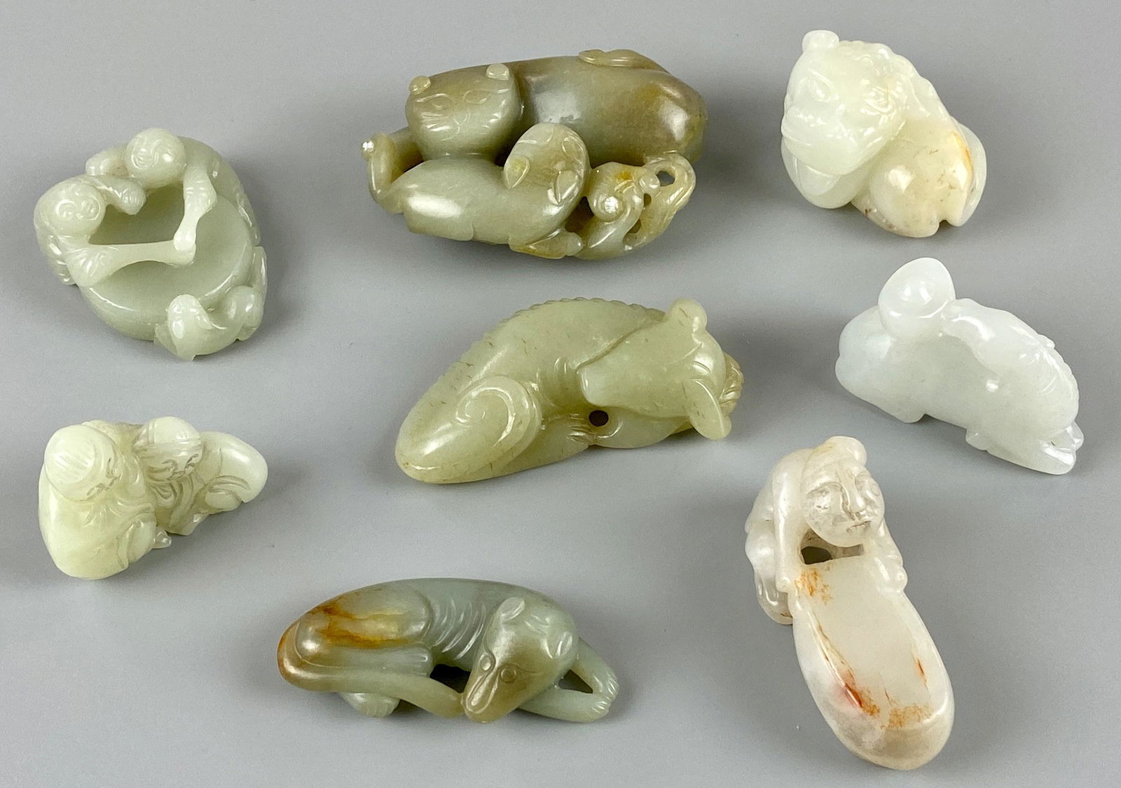 Collection of Chinese Jade Animal Carvings (1 of 9)