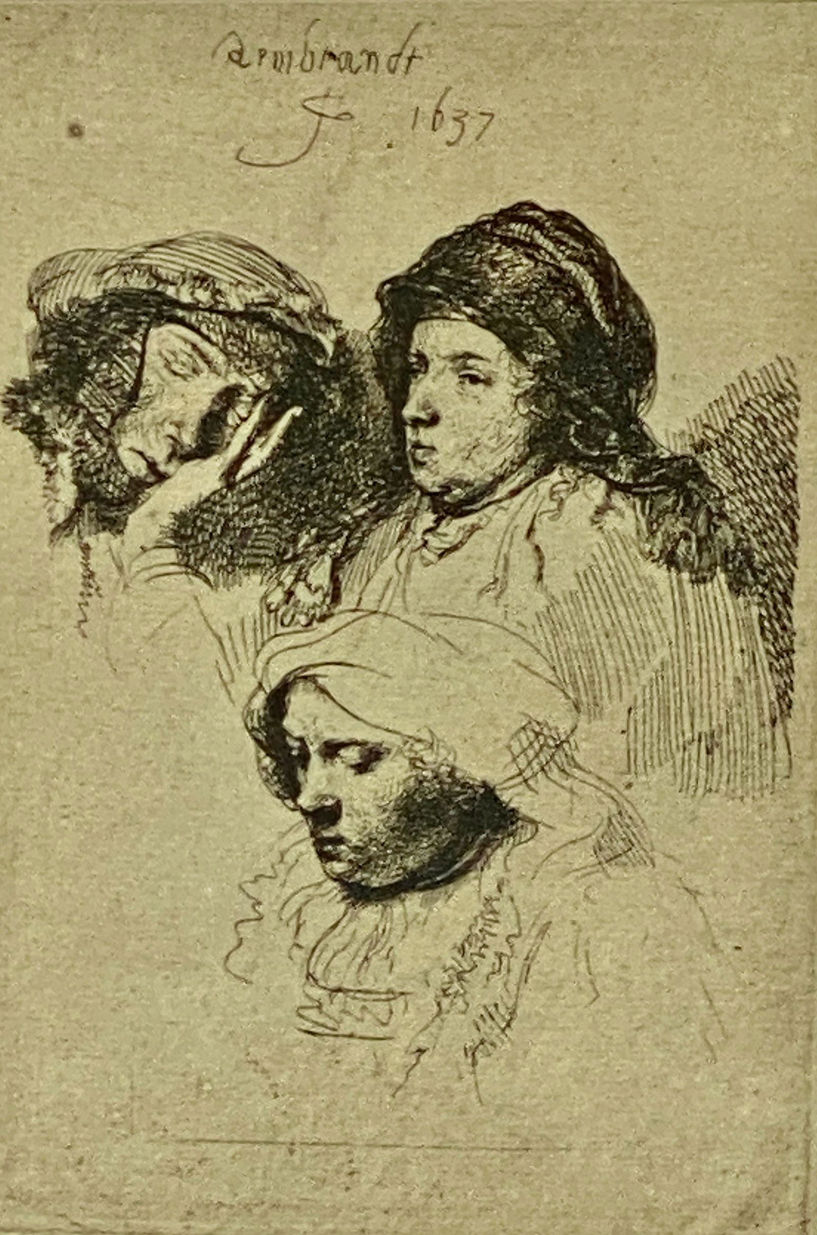 Rembrandt van Rijn (Dutch, 1606-1669) Etching (1 of 3)