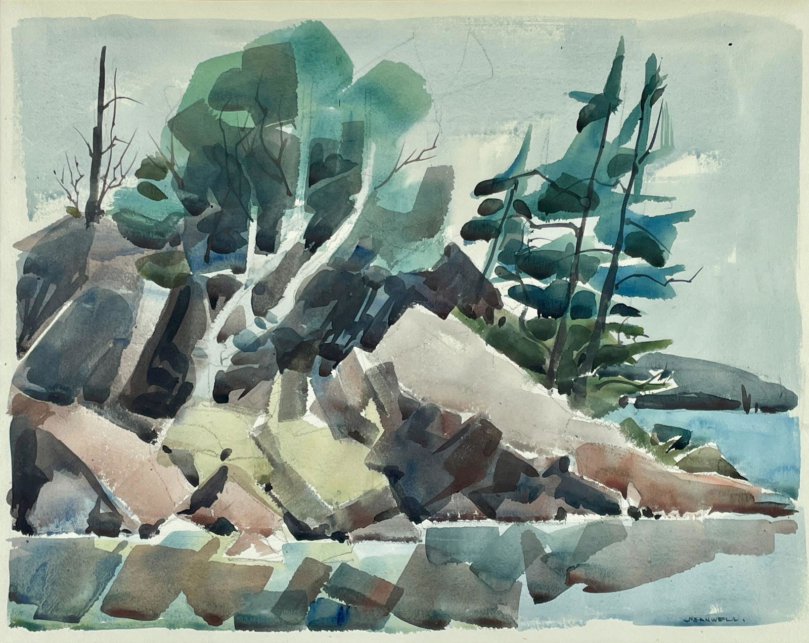 Abstract Watercolor Landscape by Jack Meanwell (1 of 5)