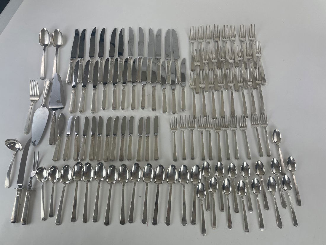 Large Sterling Flatware Service (1 of 9)