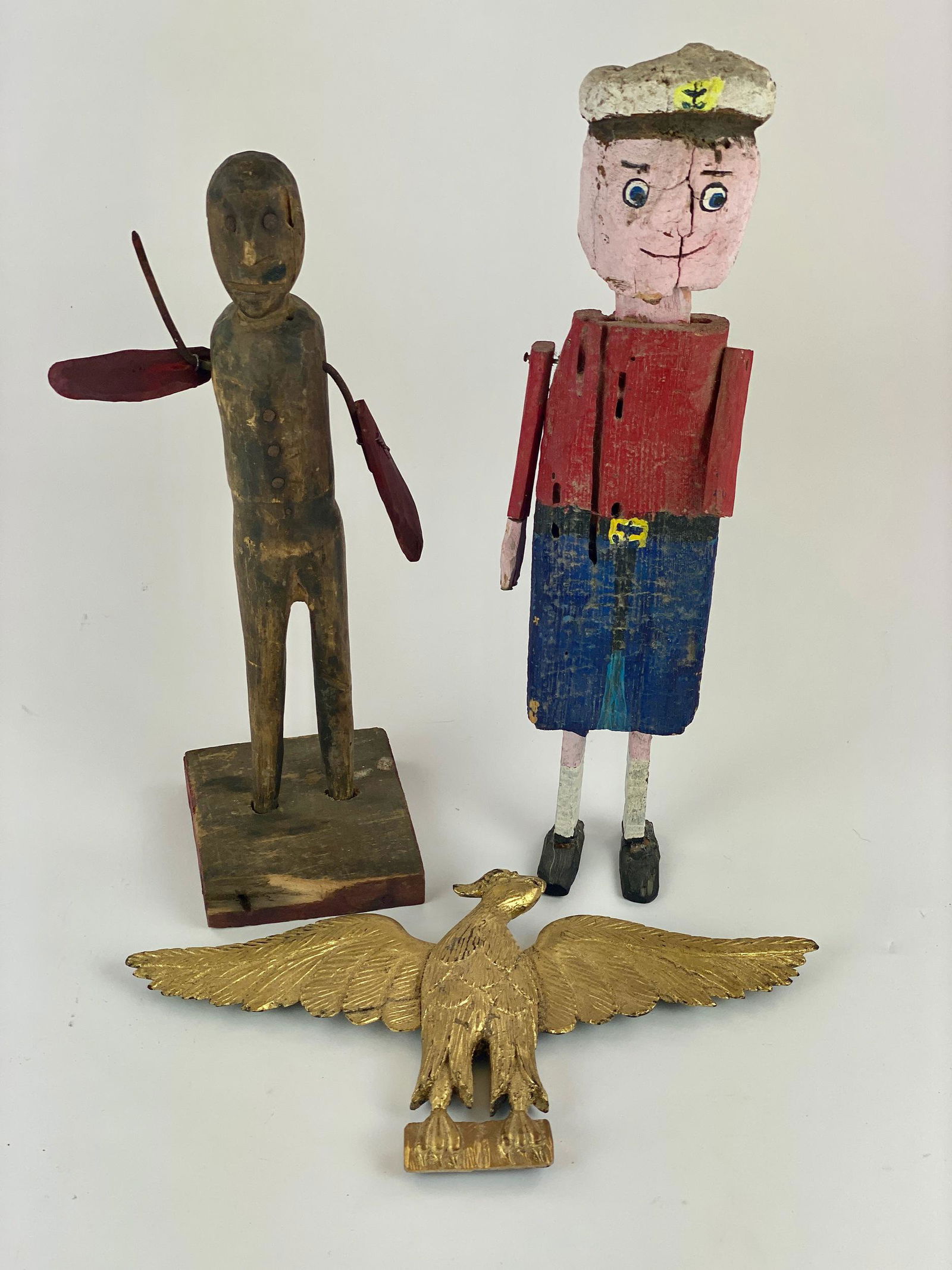 Pair of Whimsies and Carved Eagle (1 of 7)