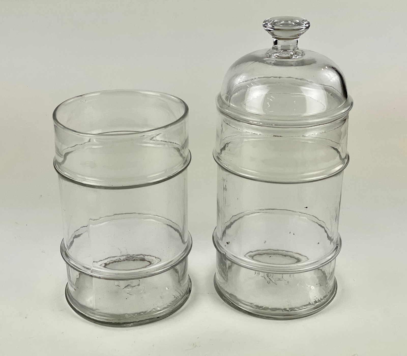 Pair of Blown Molded Patented 1866 Store Jars (1 of 6)