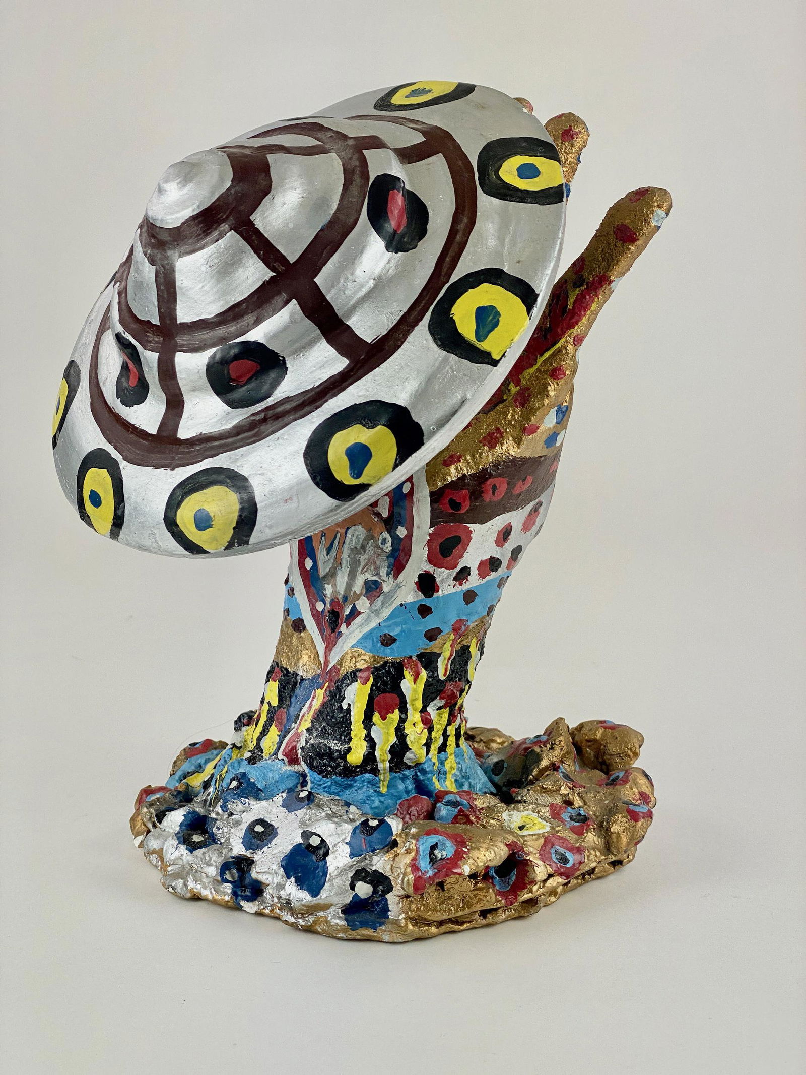 Ionel Talpazan Flying Saucer Painted Sculpture (1 of 9)