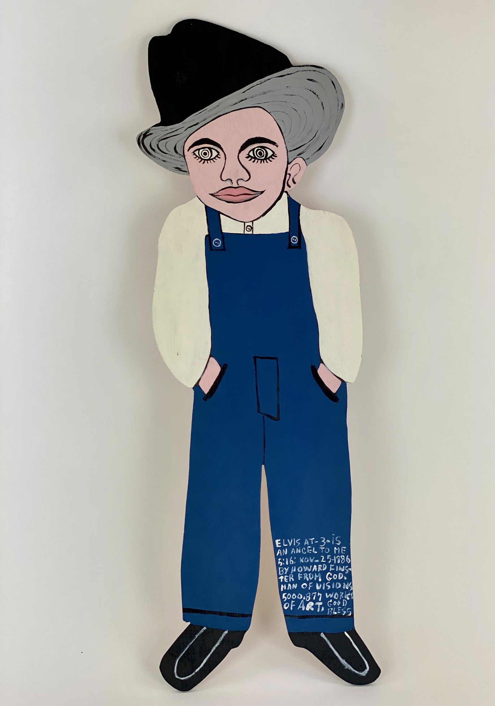 Howard Finster (1916-2001) Elvis at 3 Cutout (1 of 8)