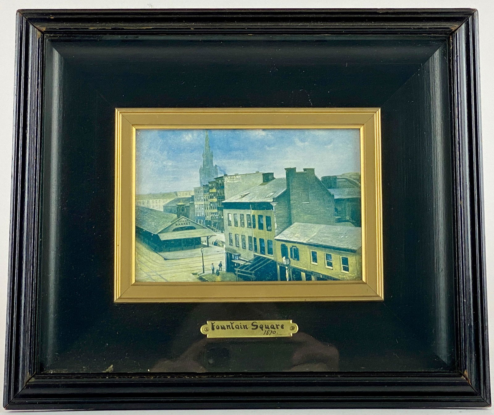 Fountain Square Lithograph Purveyed by Traxel (1 of 4)