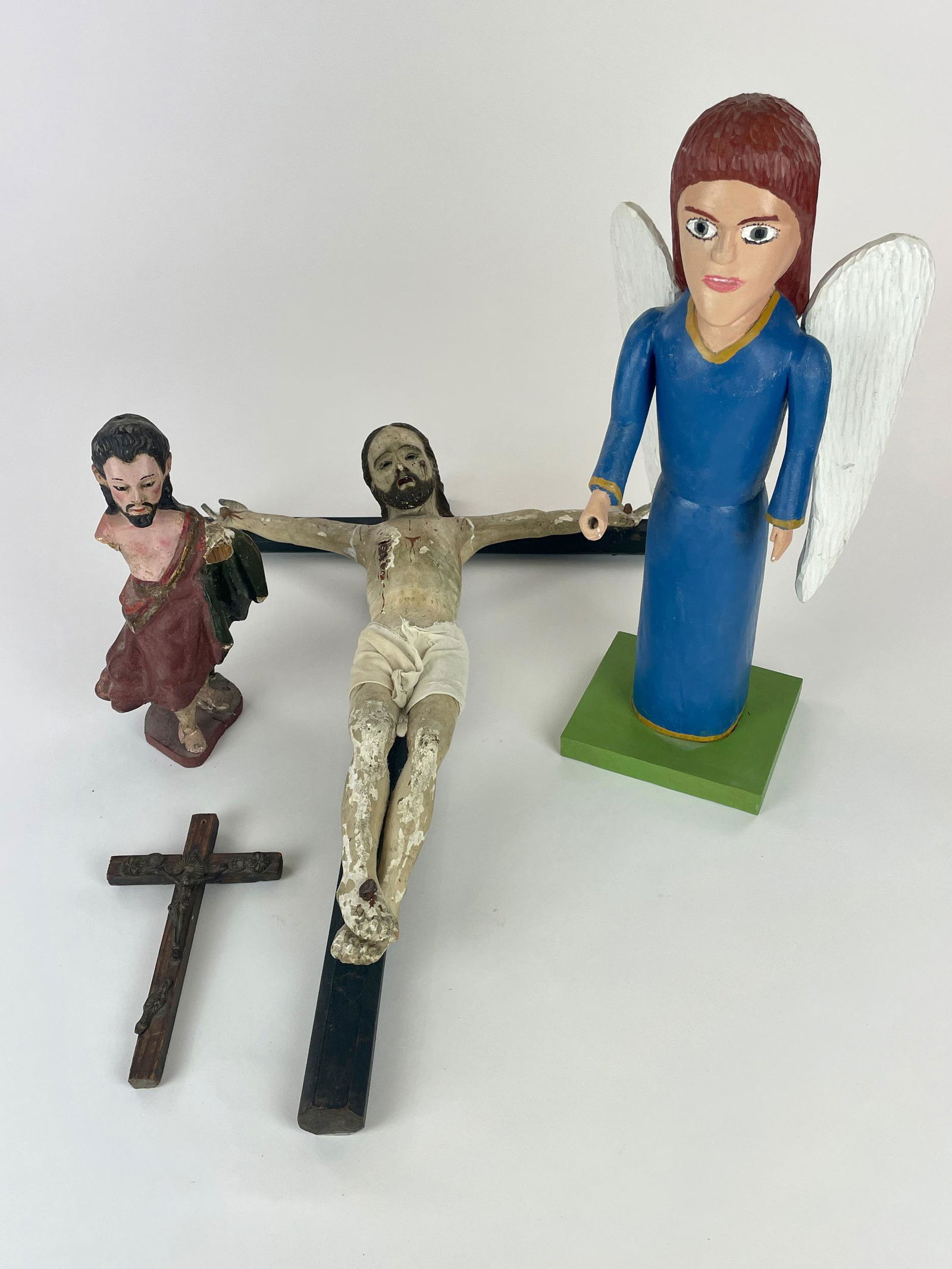 Group of Religious Folk Art Carvings (1 of 9)