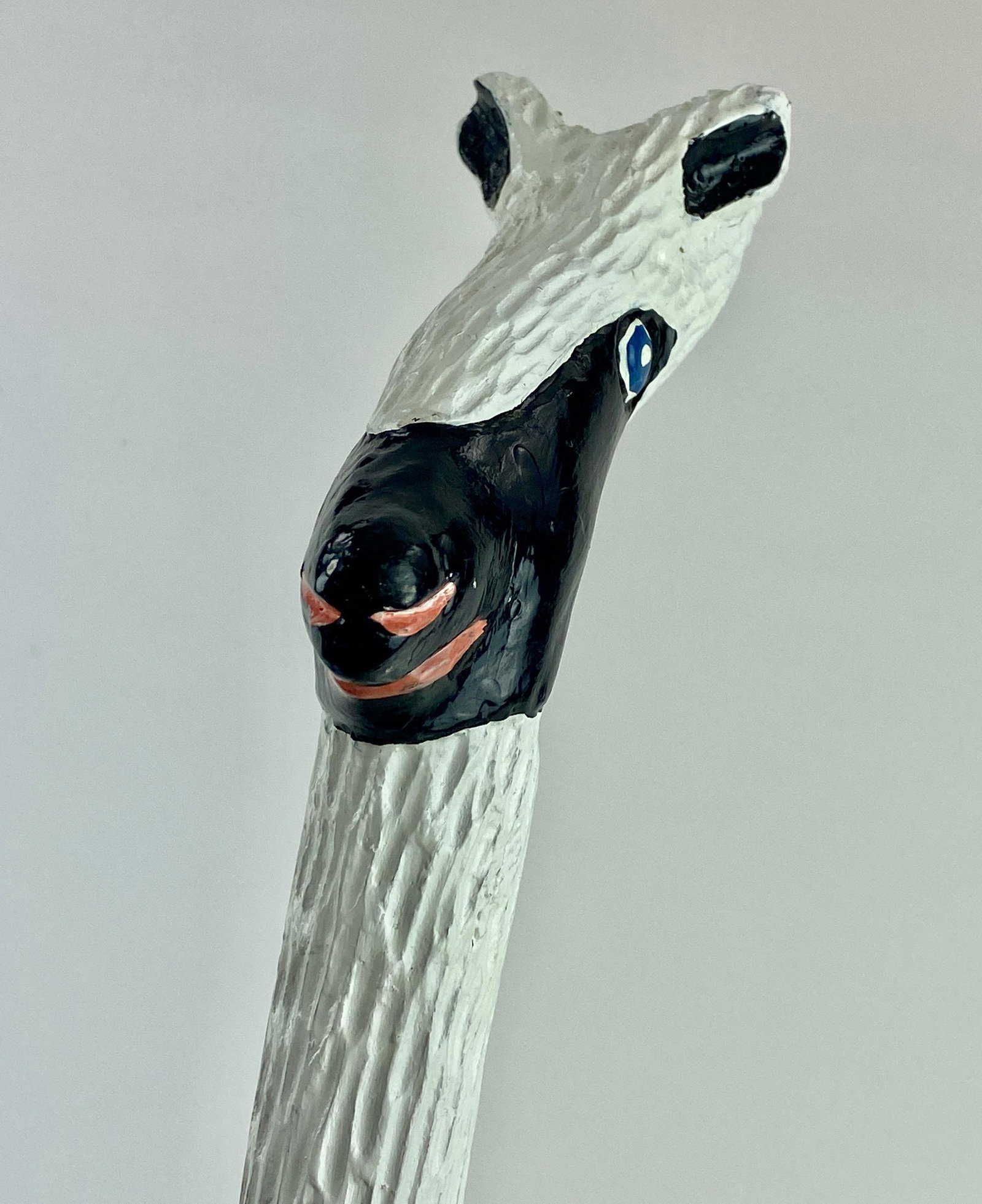Folk Art Carved Goat Cane by Tim Lewis (1 of 4)
