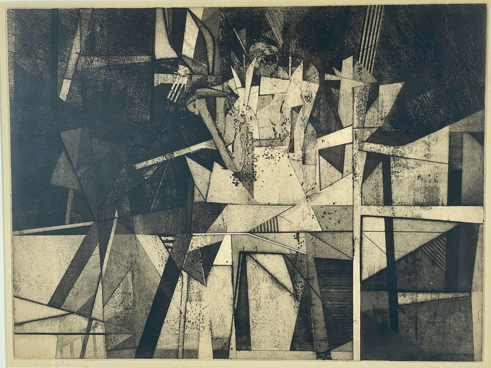 "Presentation" Etching by John Paul Jones (1 of 4)