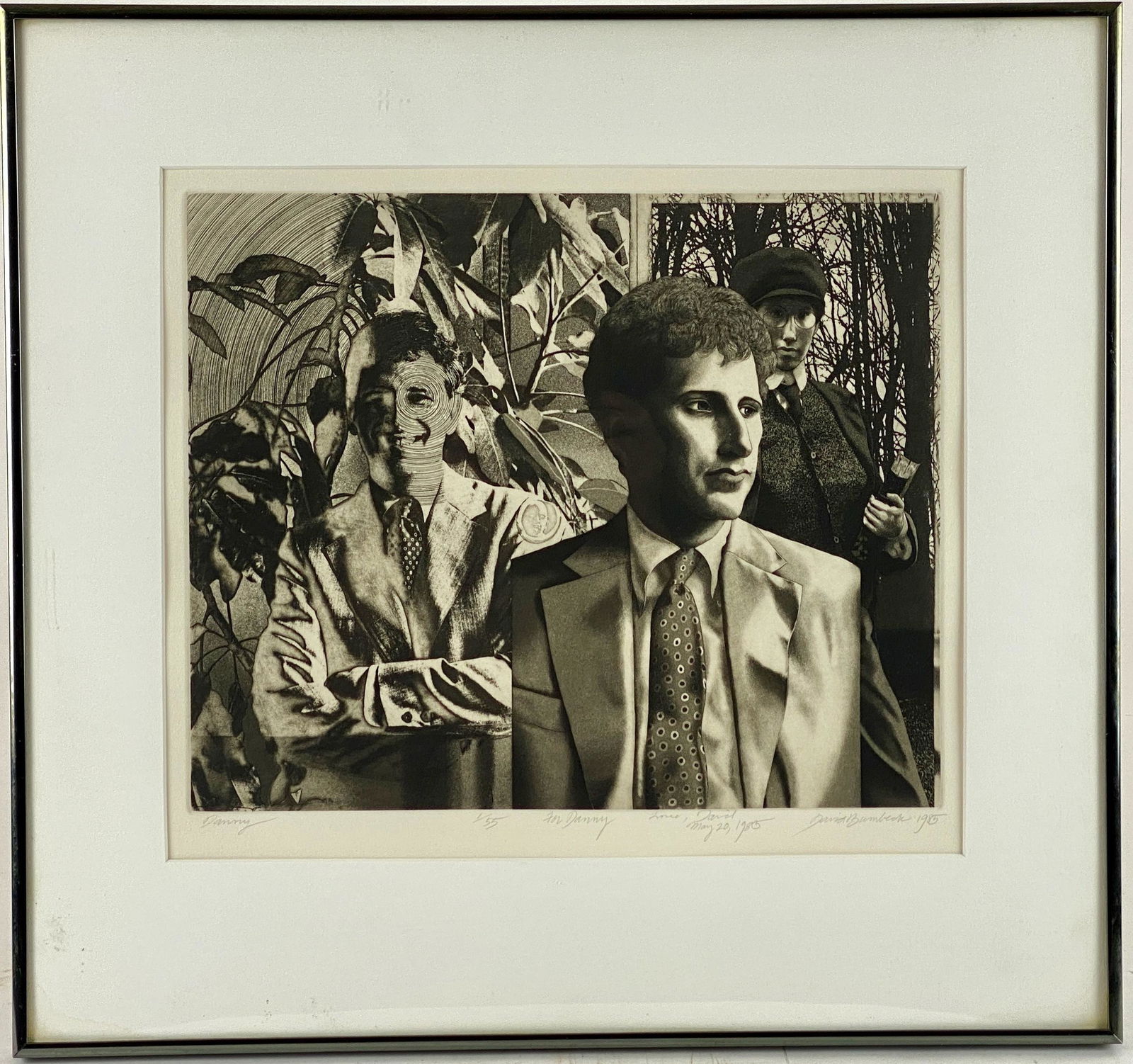 David Bumbeck (VT. 1940-), Pair of Lithographs: One larger lithograph titled "The Ace of Hearts" and numbered 62/80, signed lower right and dated 1994. The second is titled "Danny" and was for Mr. Brown, numbered 1/55 and dated 1985 in pencil to th