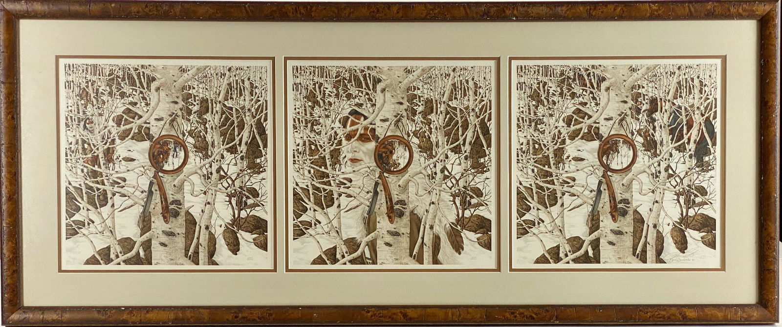 Bev Doolittle Signed Triptych Lithograph (1 of 15)
