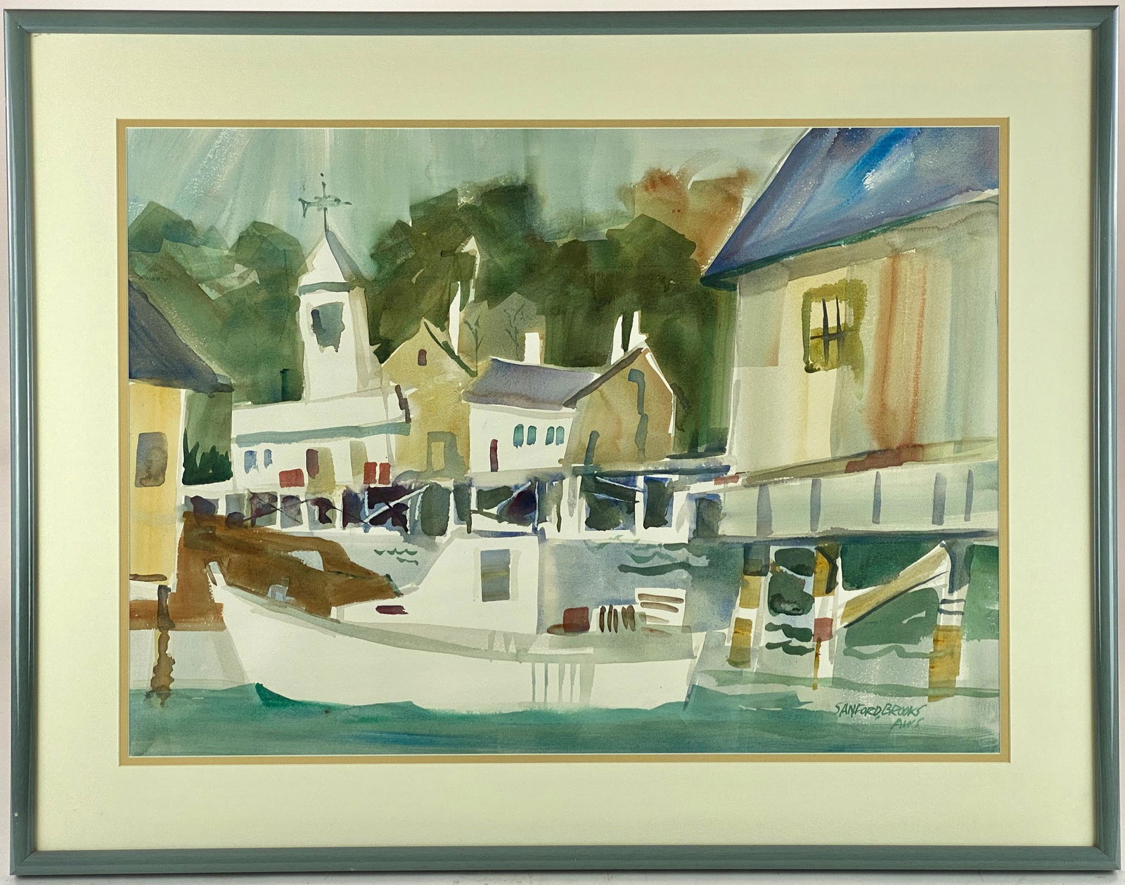 Sanford Brooks (1915-1994), Framed Watercolor (1 of 5)