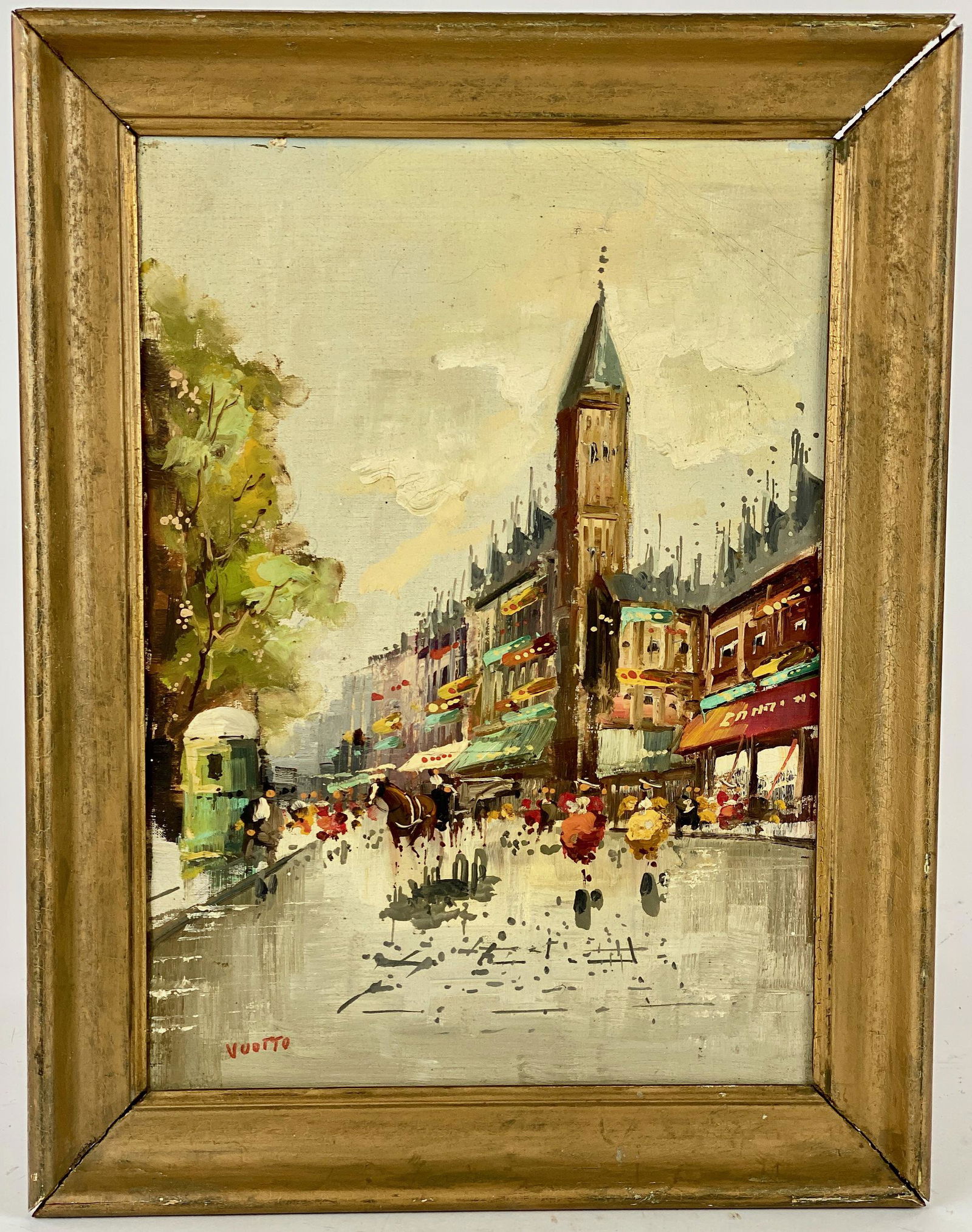 European cityscape, signed Baudet (1 of 7)