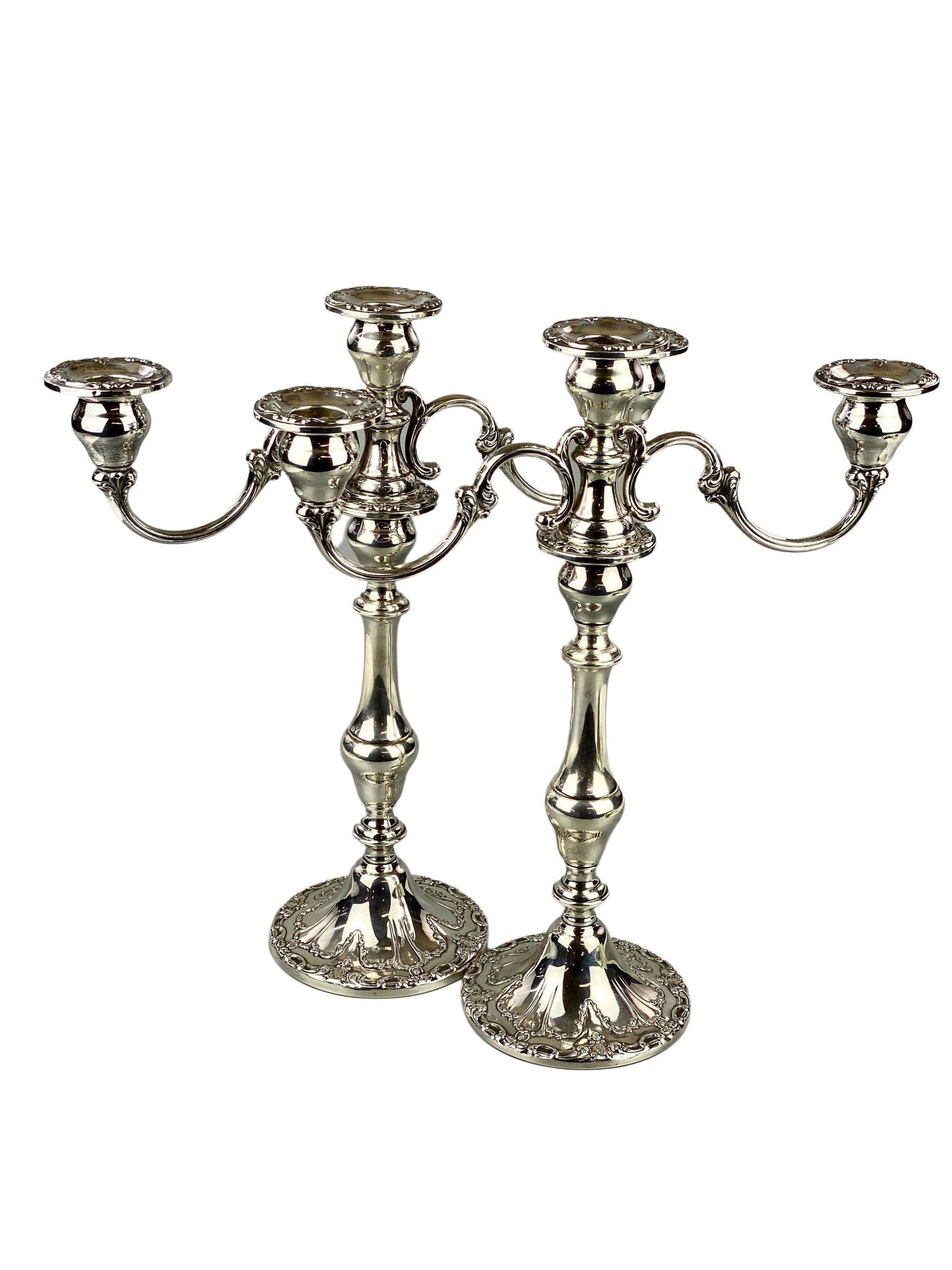 Gorham Sterling Weighted Candelabras (1 of 7)
