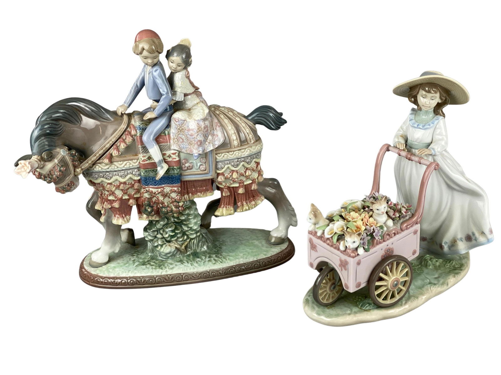Pair of Lladro Porcelain Figural Groups (1 of 10)