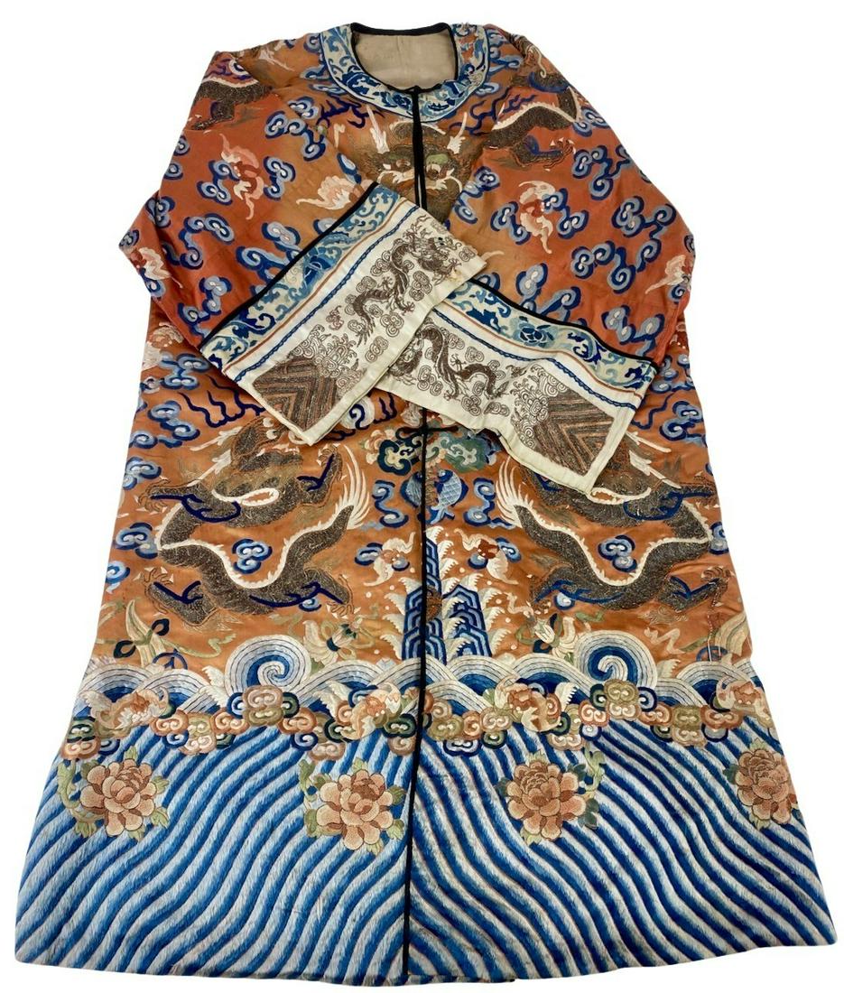 Chinese 19th Century Embroidered Court Robe (1 of 15)