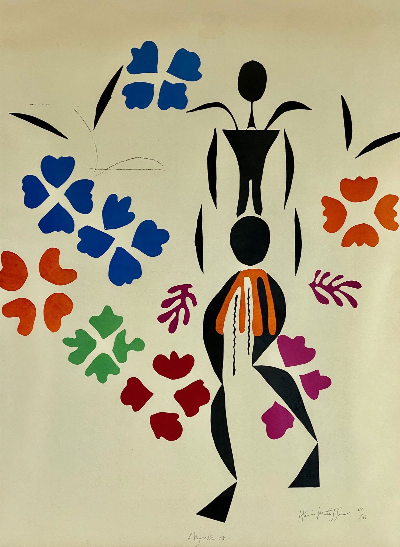 Henri Matisse, "La Negresse" Signed Lithograph (1 of 5)