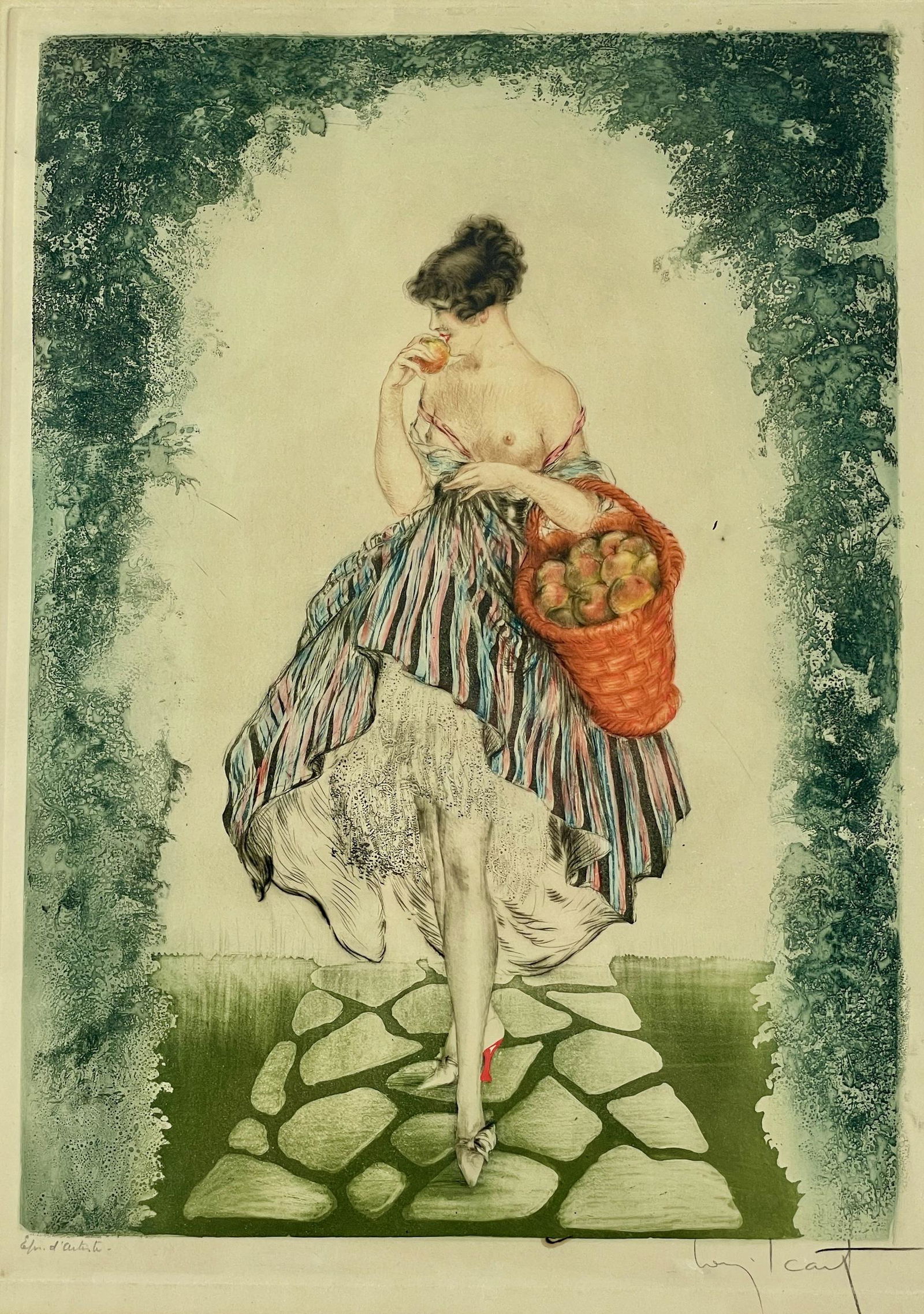 Louis Icart Signed Color Lithograph (1 of 4)