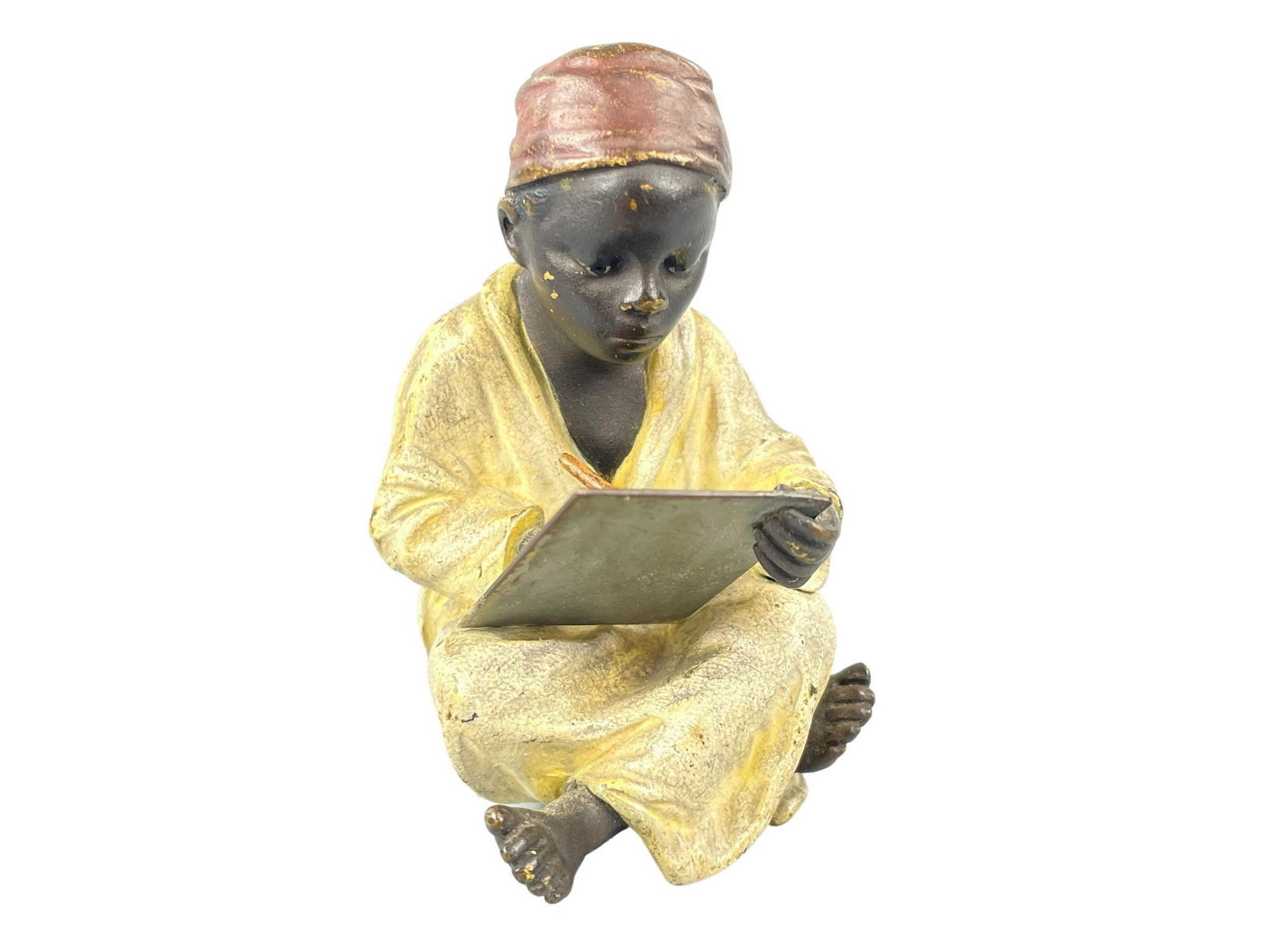 Franz Berman Orientalist Bronze Cold Painted Scribe (1 of 8)