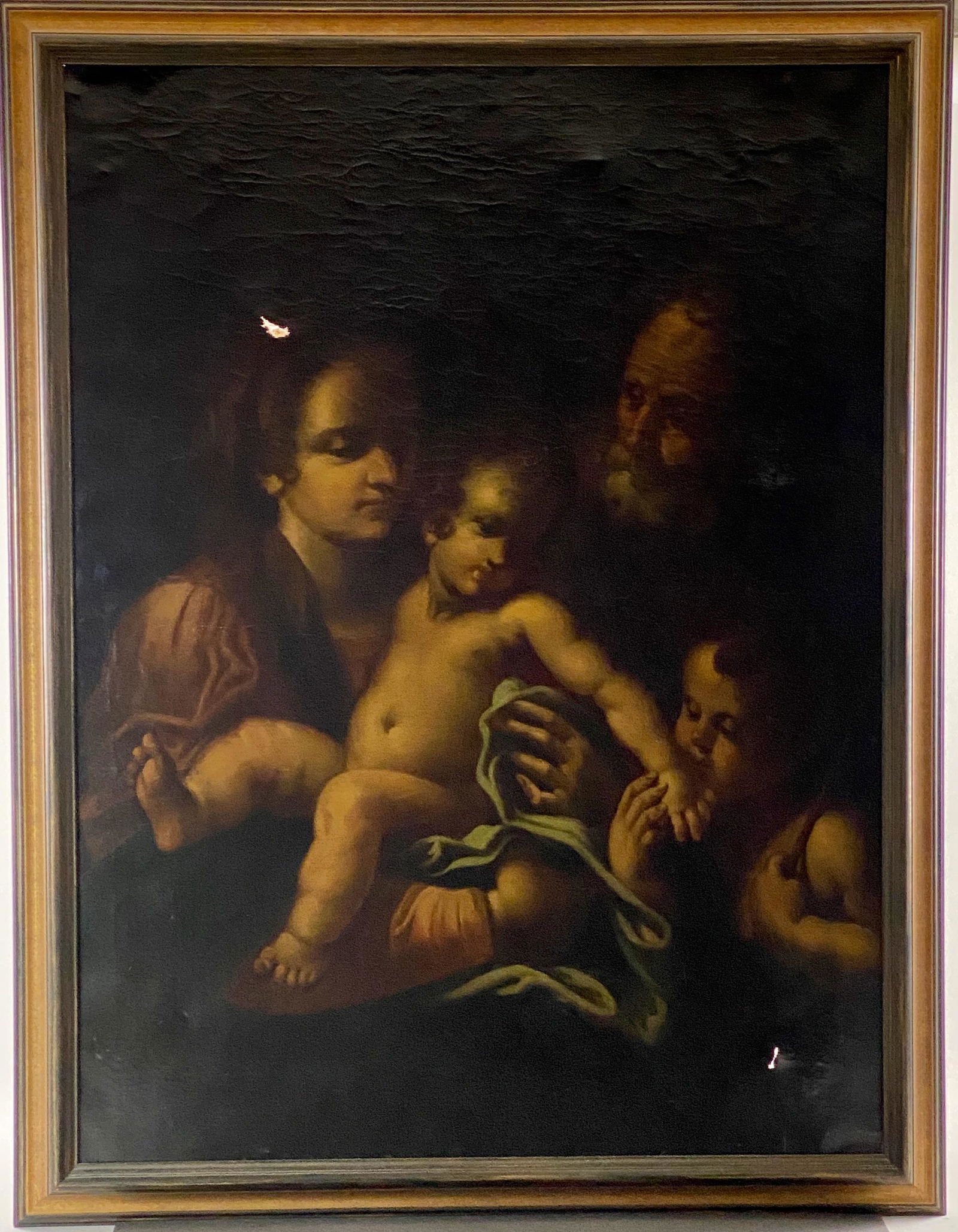 19th Century Copy of a Baroque "Holy Family" Subject (1 of 11)