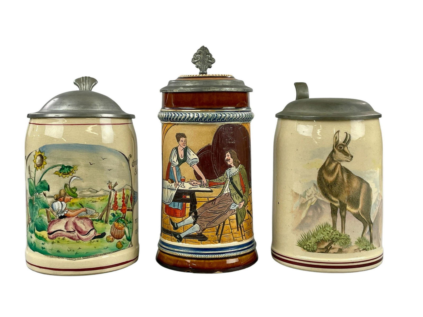 Three Early 1900's Steins (1 of 7)