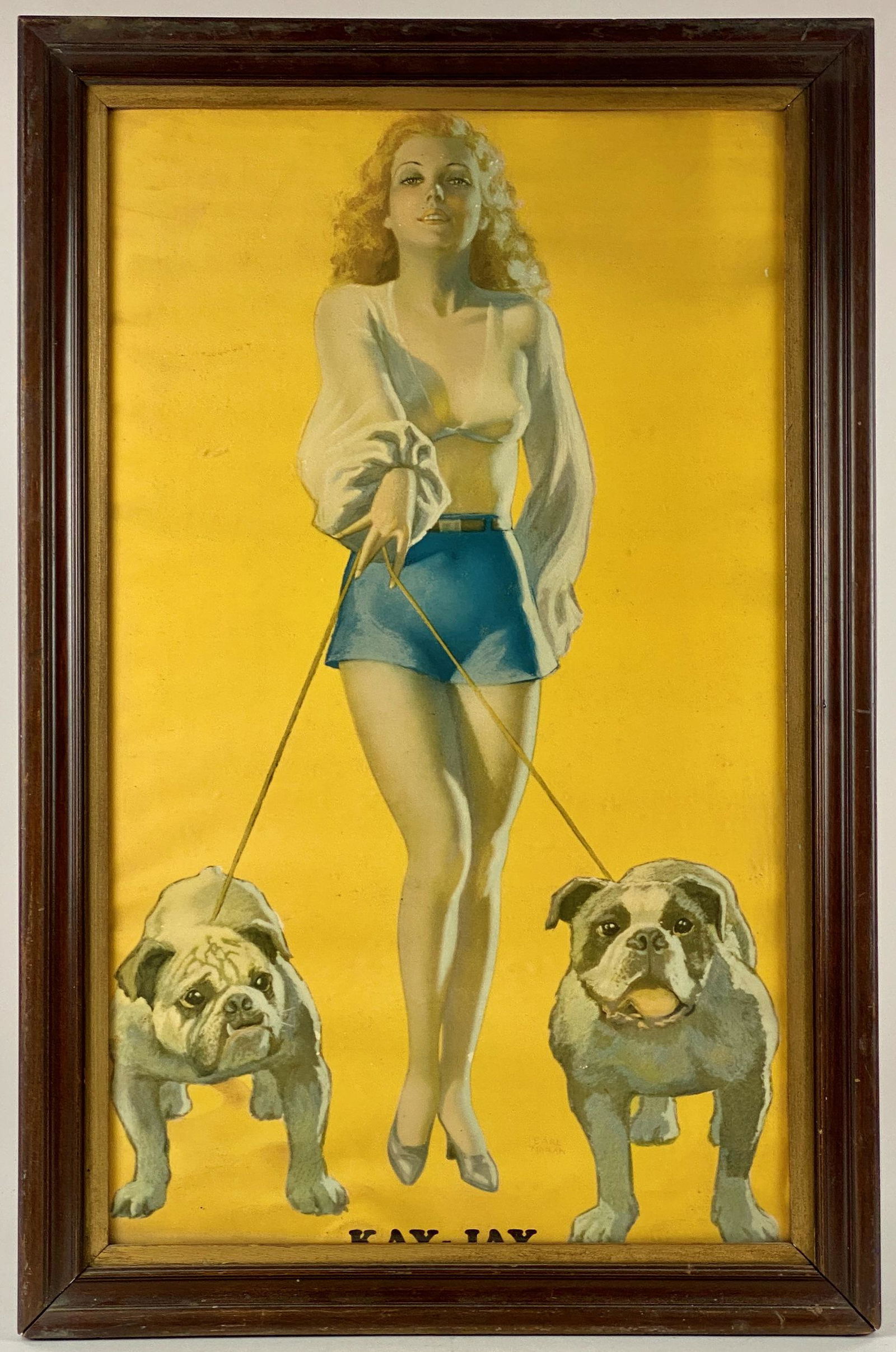 Earl Moran Pinup Advertising for Kay Jay (1 of 3)