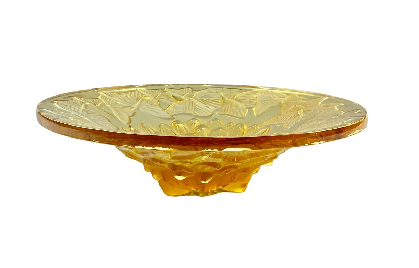 Lalique Three Footed Butterfly Bowl (1 of 9)
