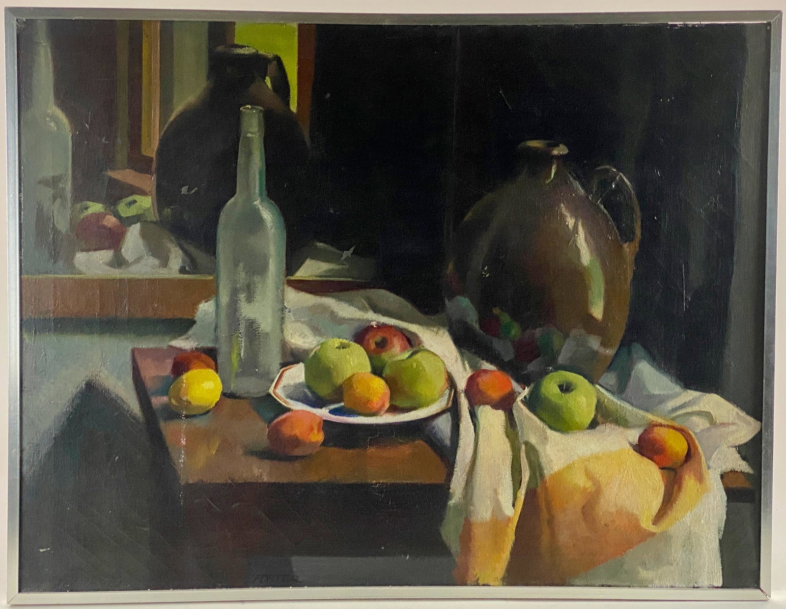 Impressionist Still Life by Foster: Oil on canvas, ca. 1950s, signed l.c. 27" x 35" (framed).