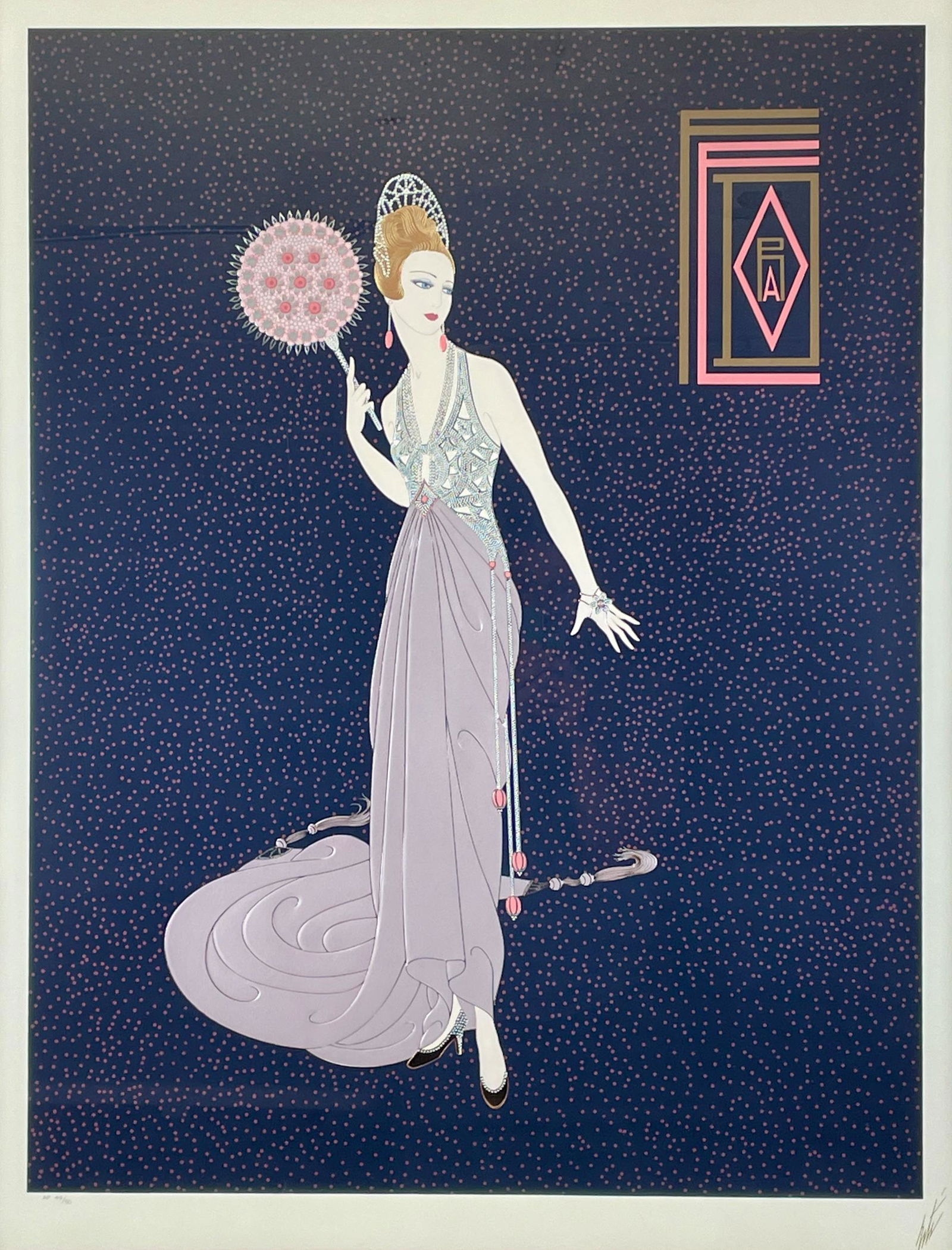 Erte, "Fedora Fan" Proof (1 of 5)