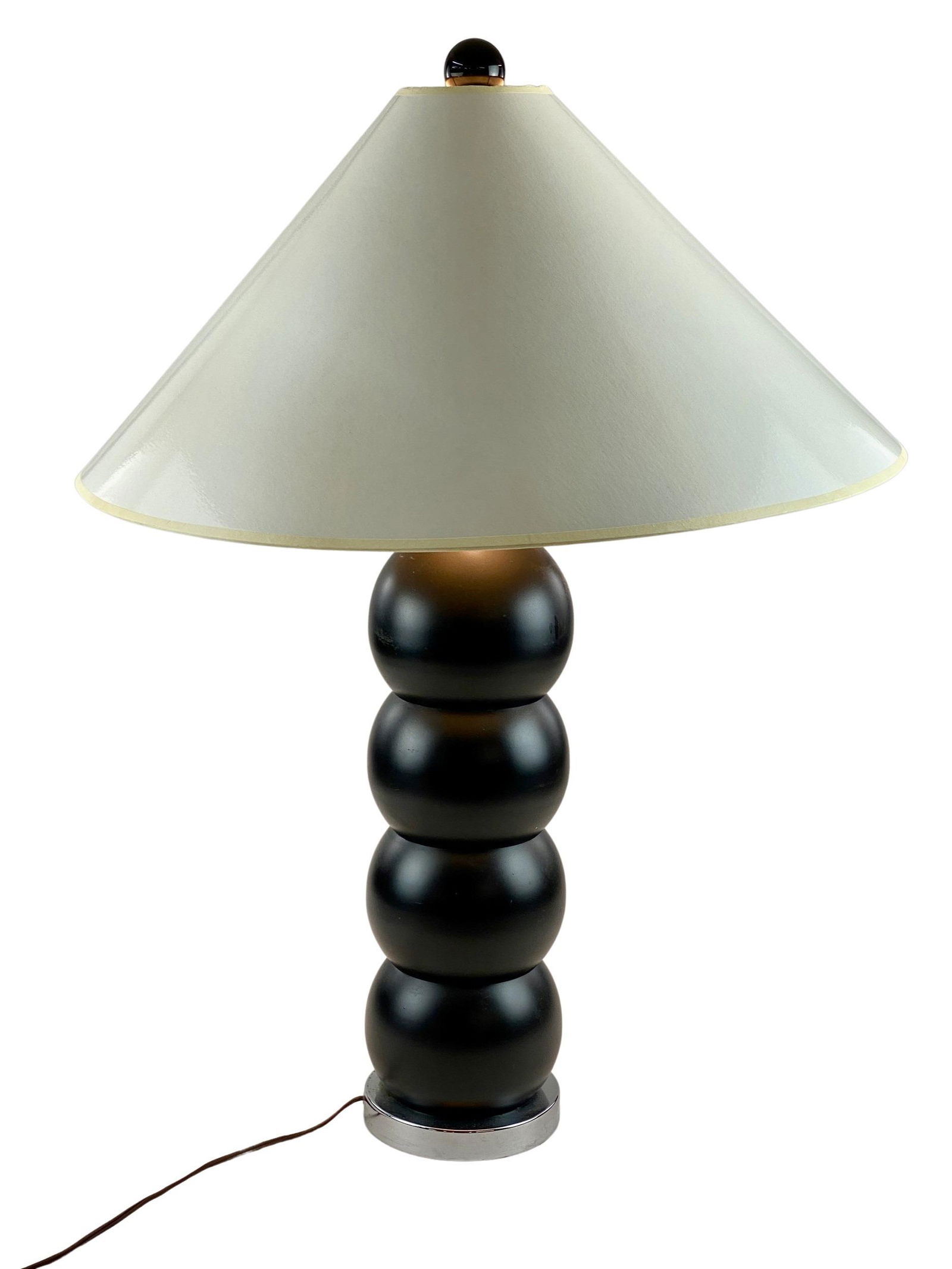 Caterpillar Lamp After George Kovacs: Style of George Kovacs, with caterpillar base design. Ht. 32.5". Property from the Estate of an Indian Hill, OH collector, coll