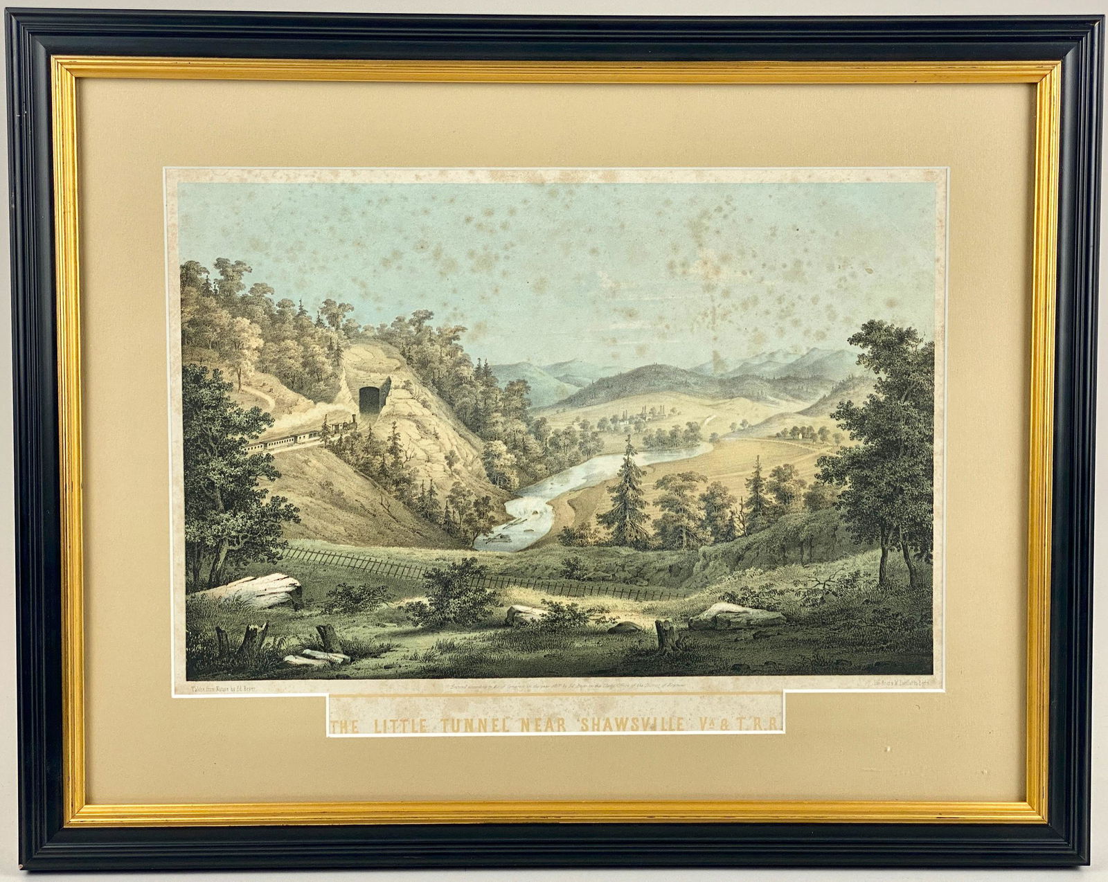 Ed Beyer Virginia Colored Lithograph (1 of 3)