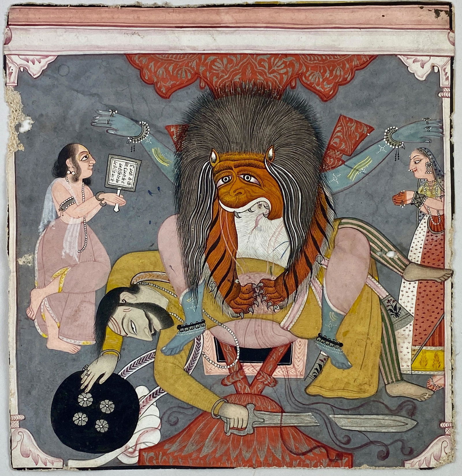 Grouping of Nine Indian Miniature Paintings, Plus (1 of 20)