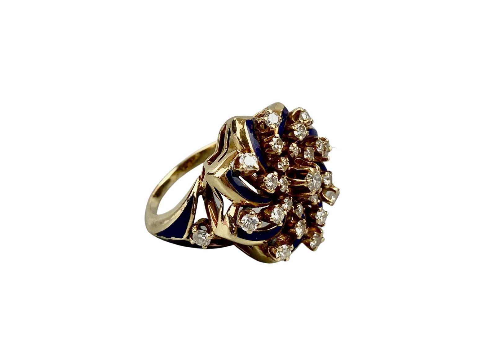 One 14K Edwardian Style Ring with Diamonds (1 of 11)