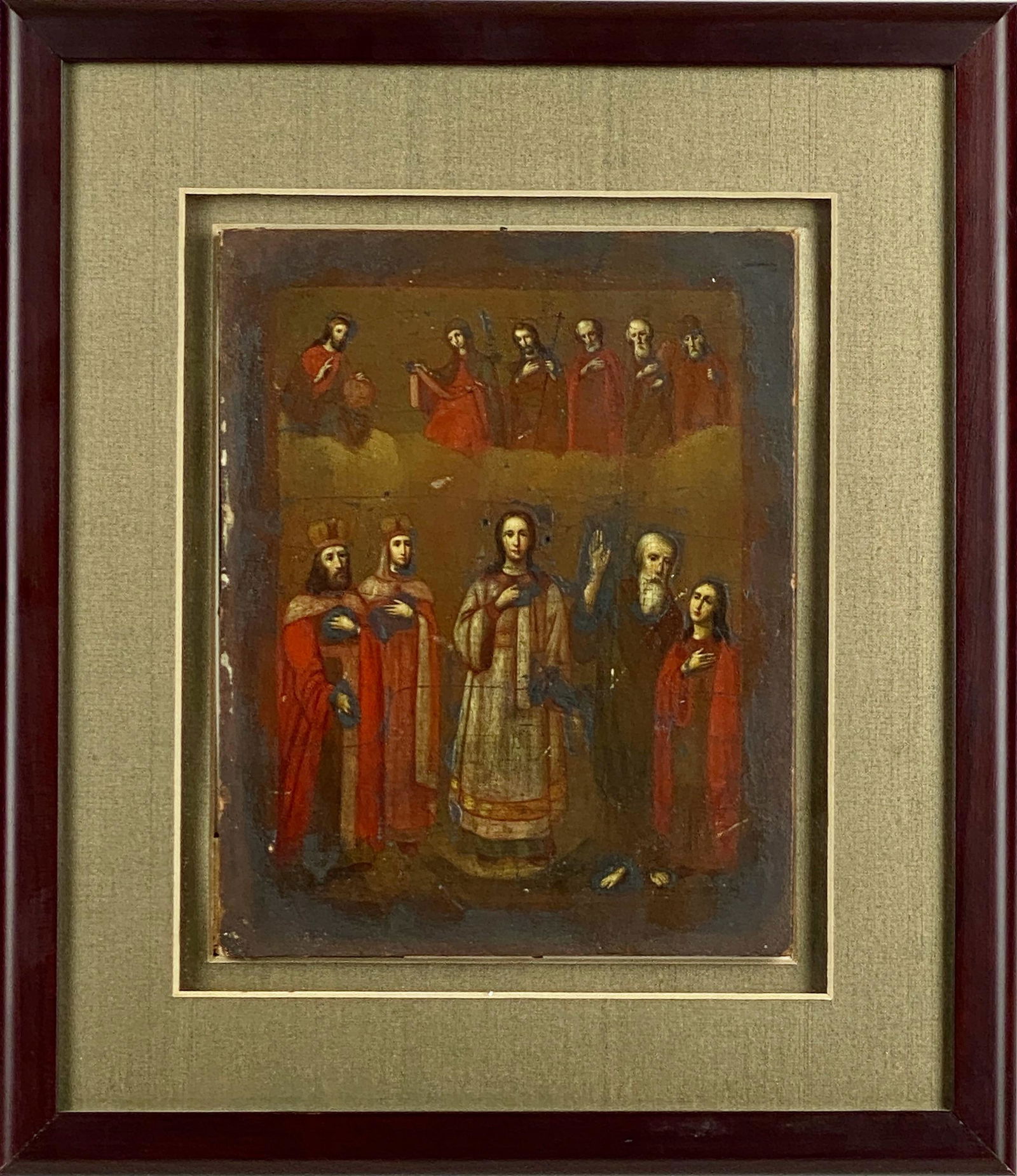 Early Russian Icon: Last Supper Painting on Wood (1 of 4)