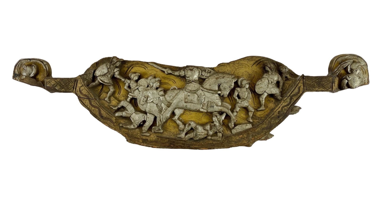 Relief Carved Hanging Plaque with Soldiers (1 of 4)