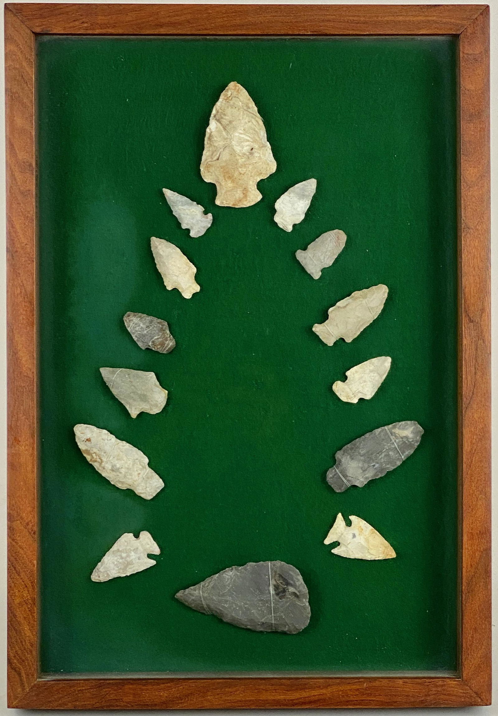 Large Collection of Potawatomi Indian Arrowheads (1 of 12)