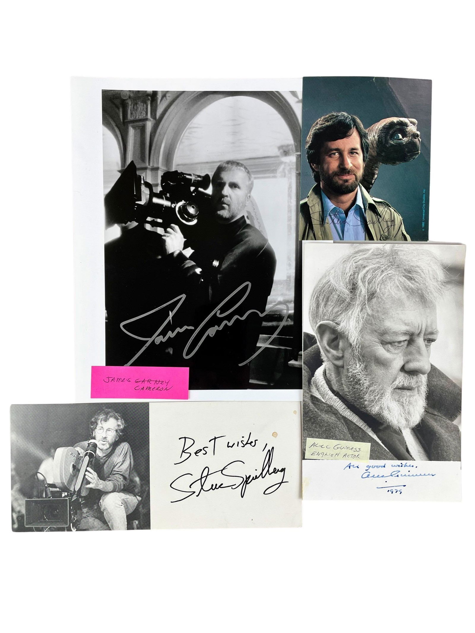 Out of this World Autograph Lot: Spielberg, Cameron (1 of 1)