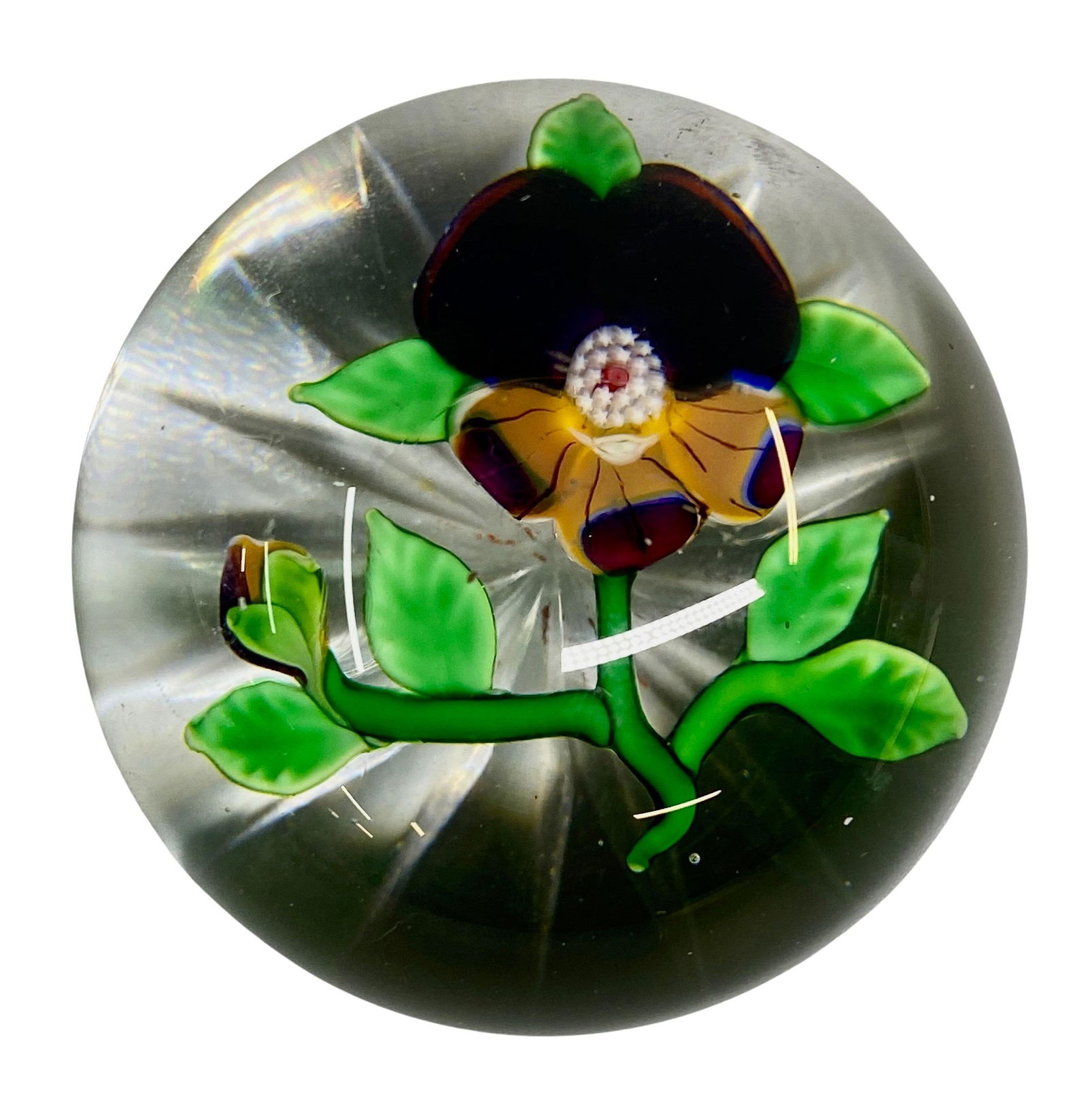 Antique Baccarat "Pom Pom" Floral Paperweight (1 of 6)