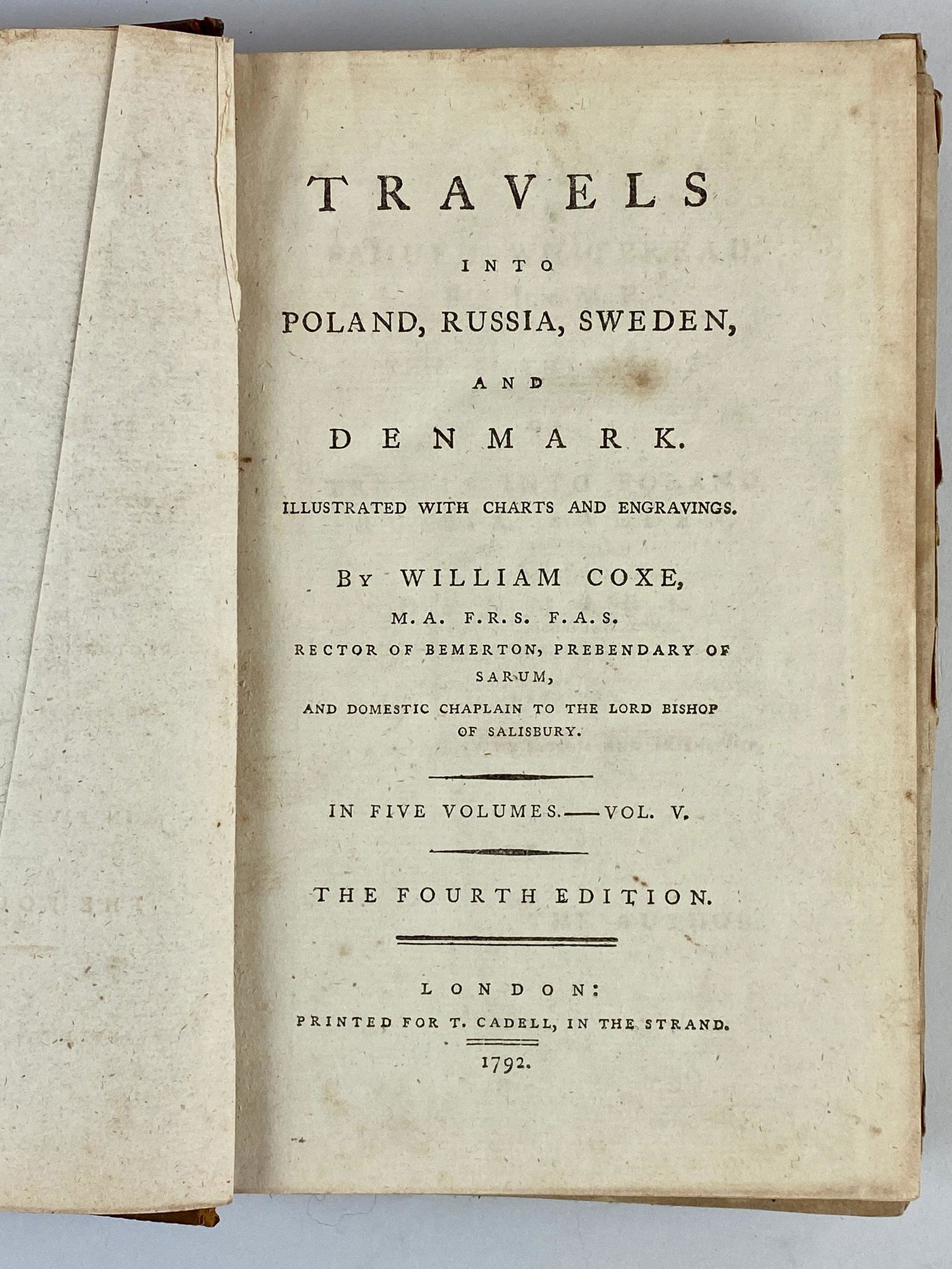 Coxe (WIlliam) "Travels into Poland, Russian Sweden" (1 of 11)