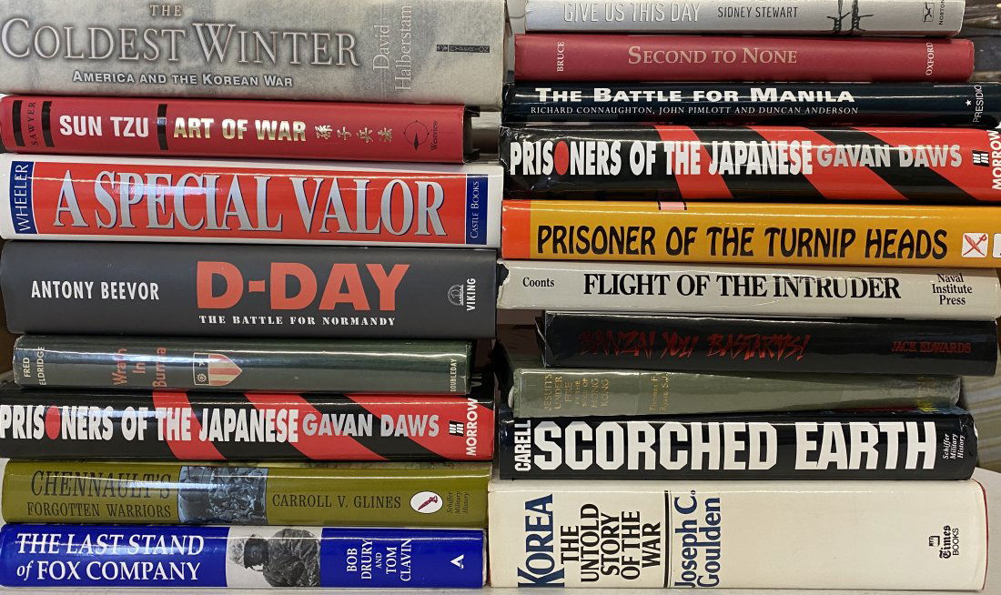Large Group of WWI and WWII Books and Movies (1 of 3)