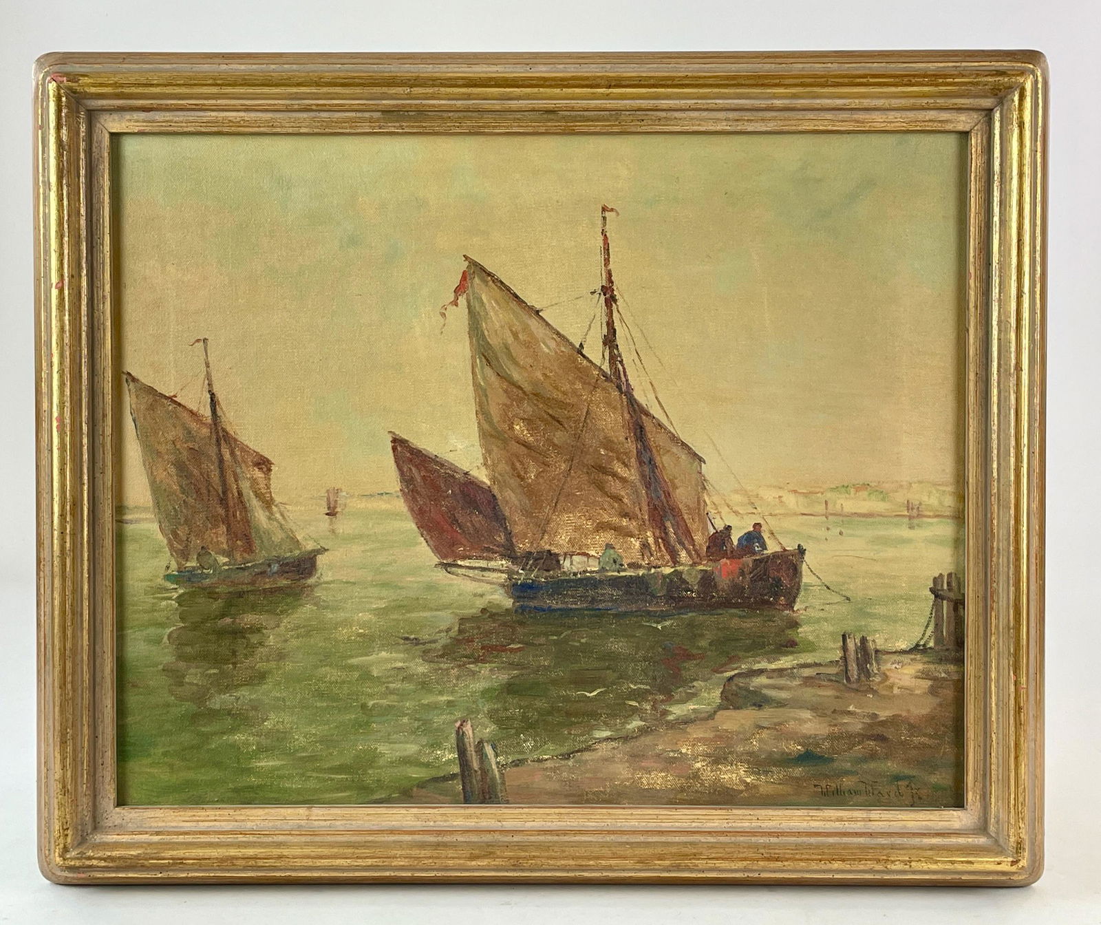 William Ward Jr. Nautical Oil on Canvas (1 of 5)