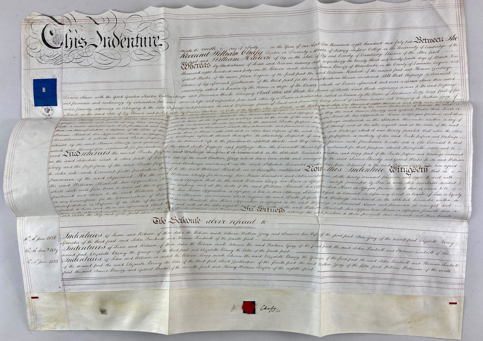 Group of Early Indentures / Documents (1 of 14)