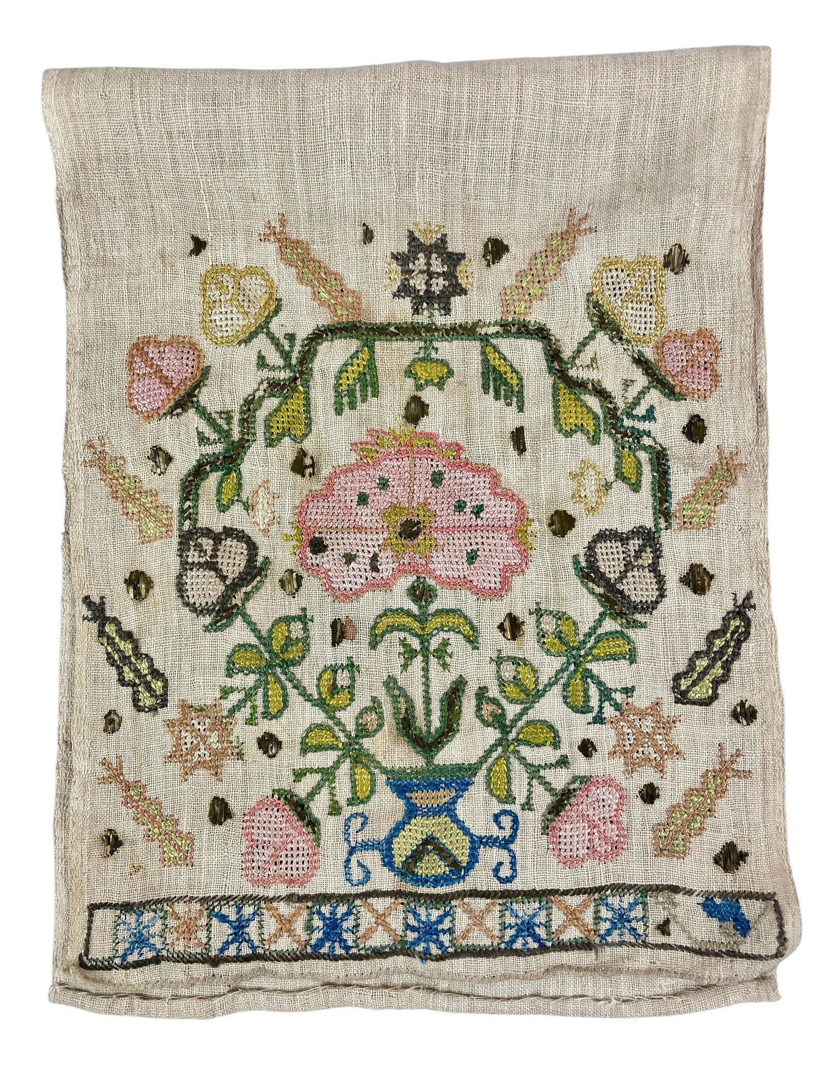 Early American Embroidered Show Towel (1 of 5)