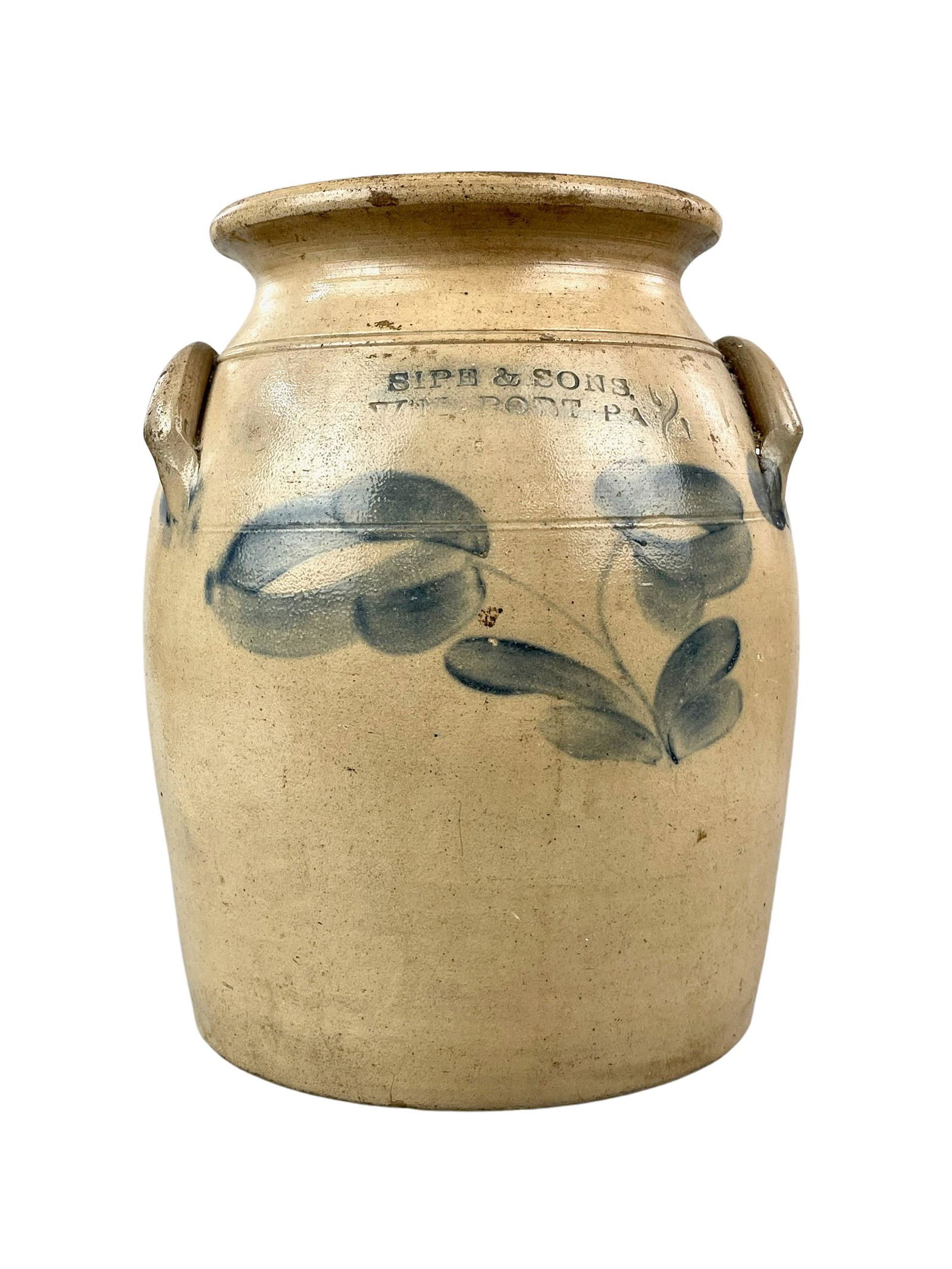 Sipe & Sons, Williamsport, PA Stoneware Crock (1 of 3)