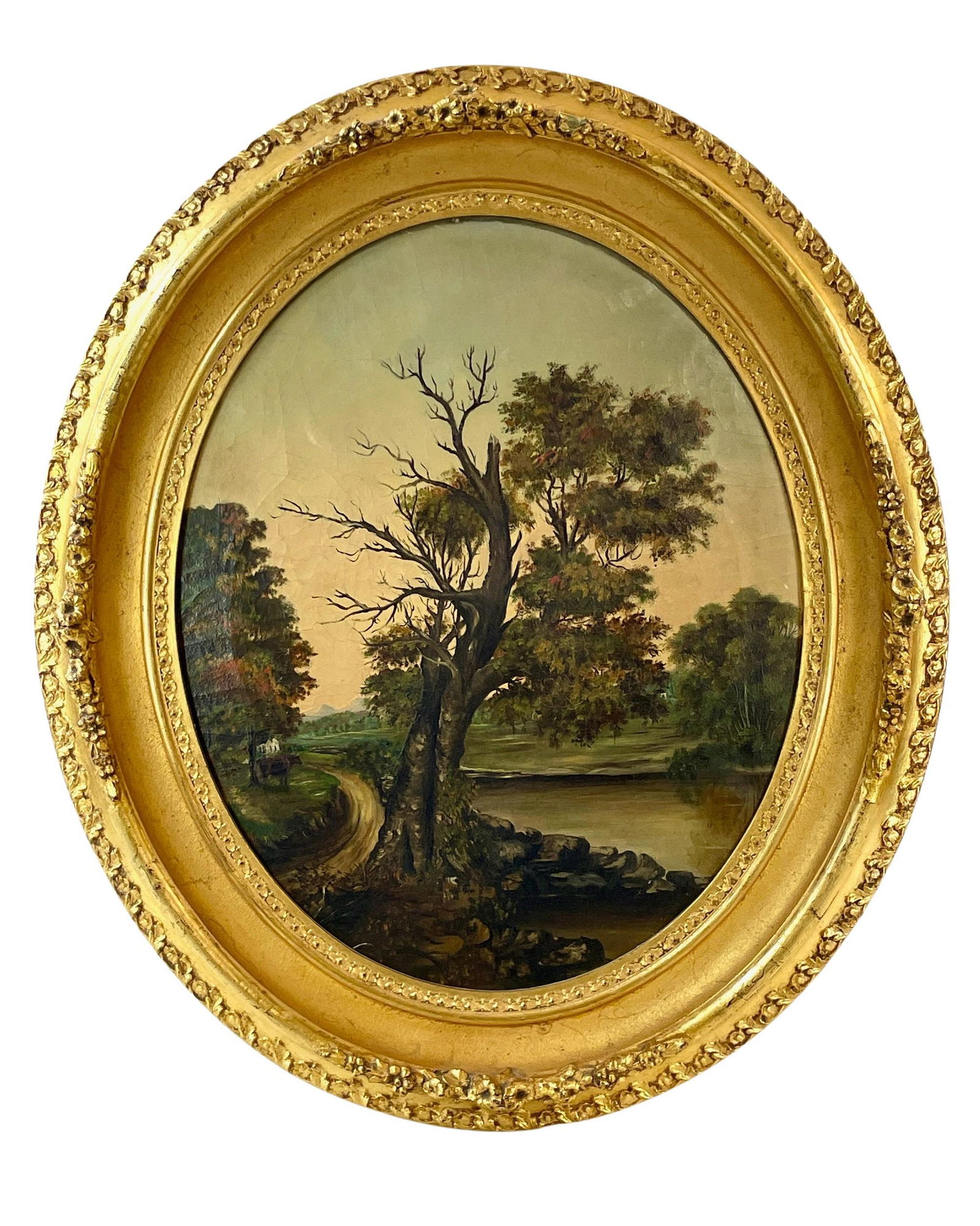19th Century Hudson River Style Landscape (1 of 6)